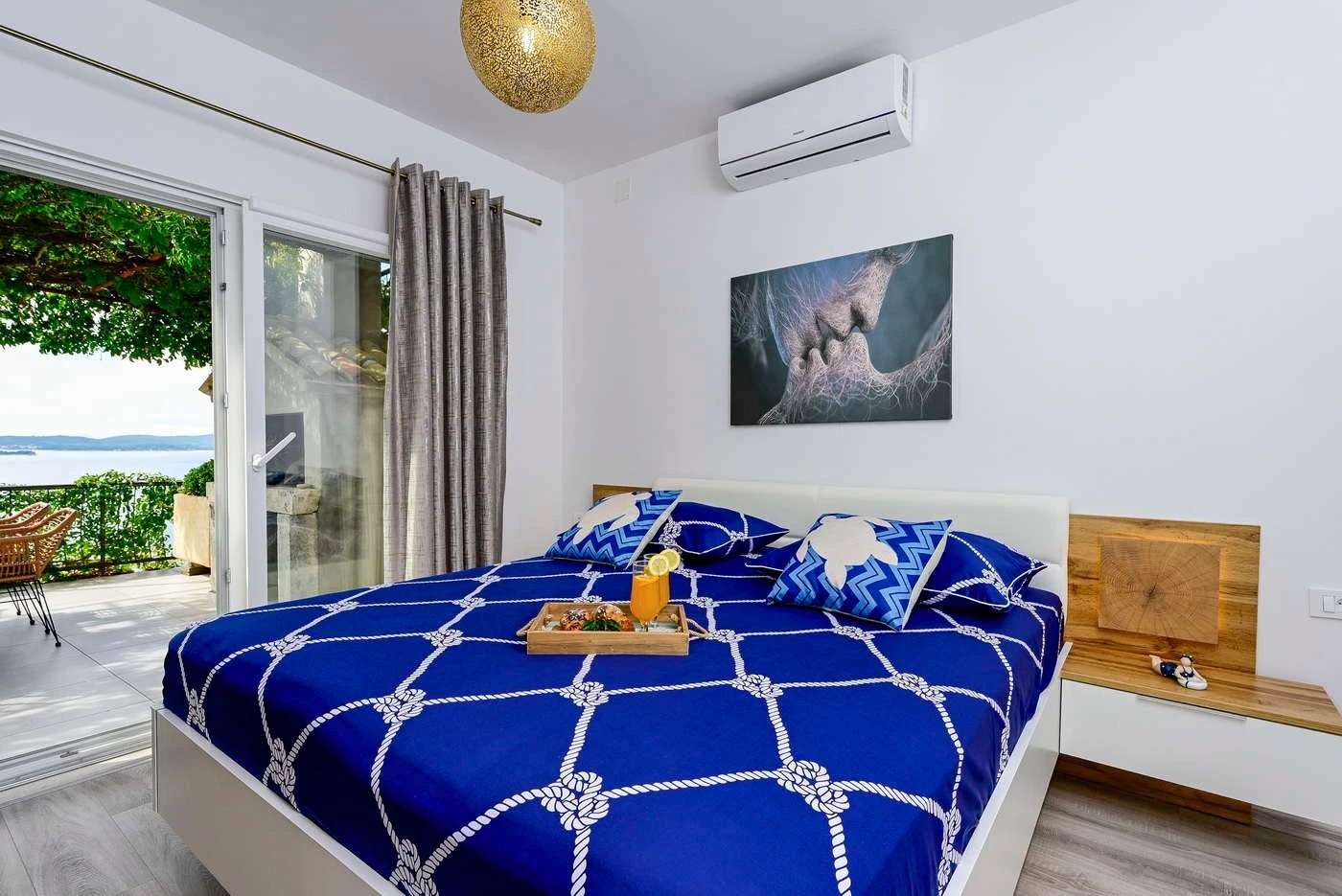 Two bedroom house with terrace and sea view Postup, Pelješac  K