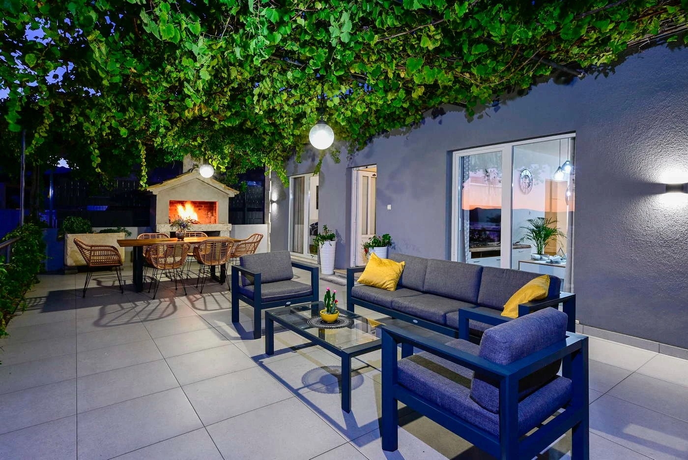 Two bedroom house with terrace and sea view Postup, Pelješac  K