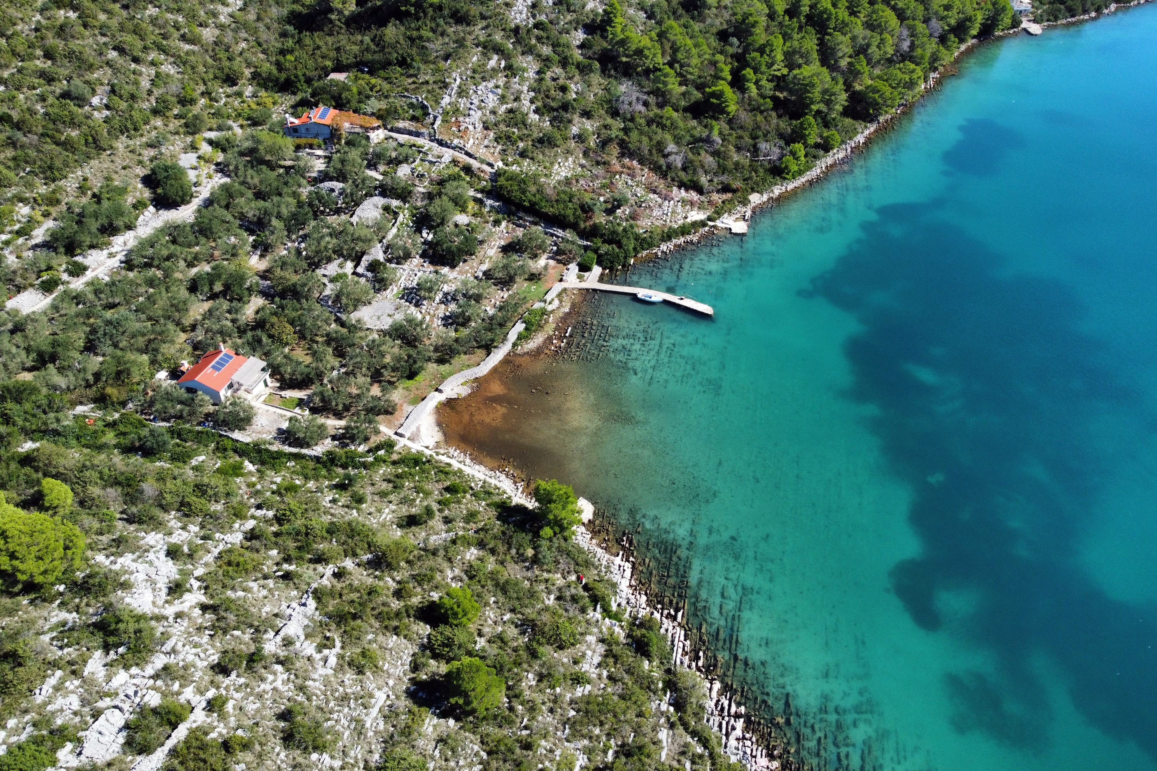 Dvosobna hiša ob morju Zaliv Dragnjevica - Telašćica, Dugi otok  K