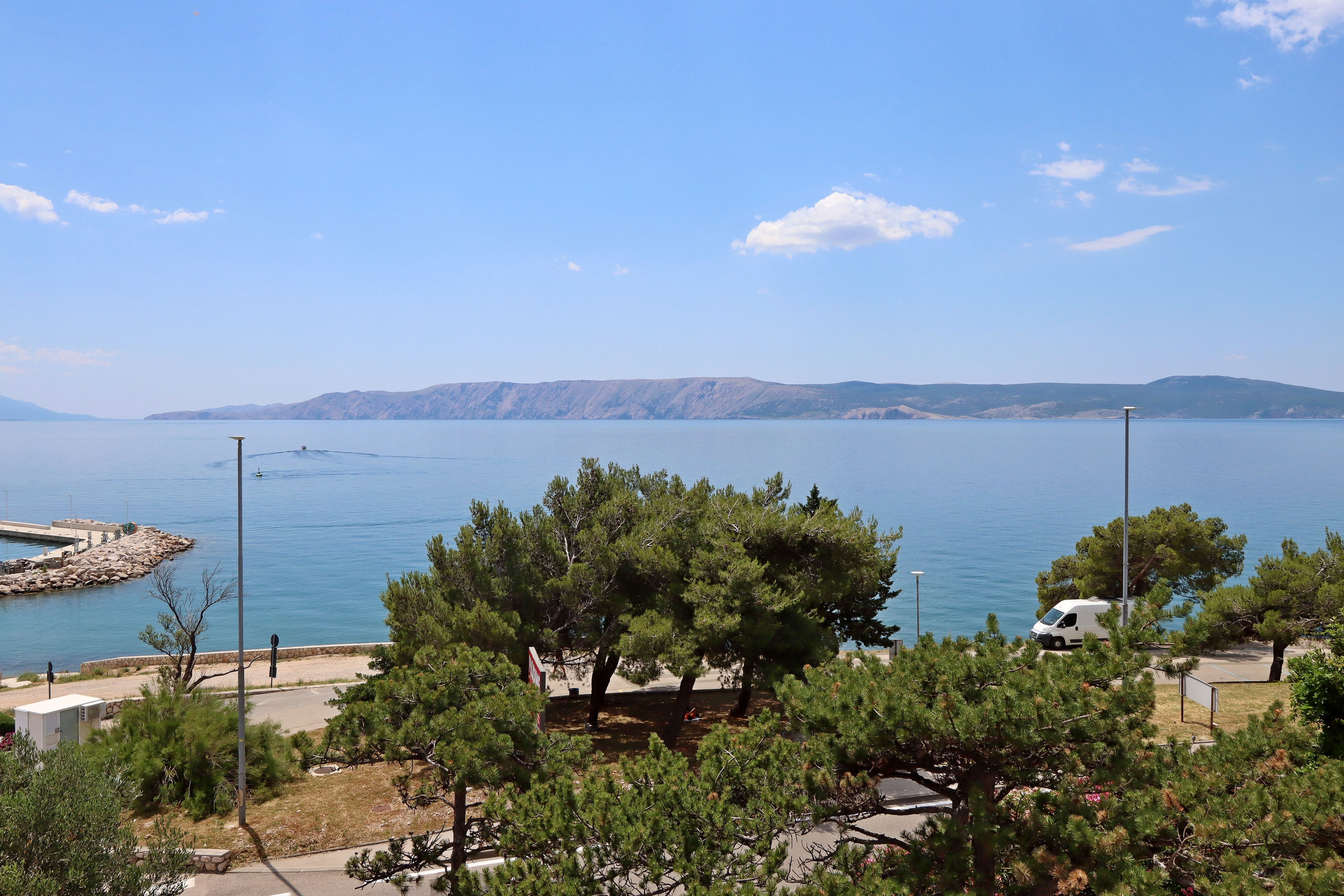 Studio flat with balcony and sea view Novi Vinodolski  AS-a
