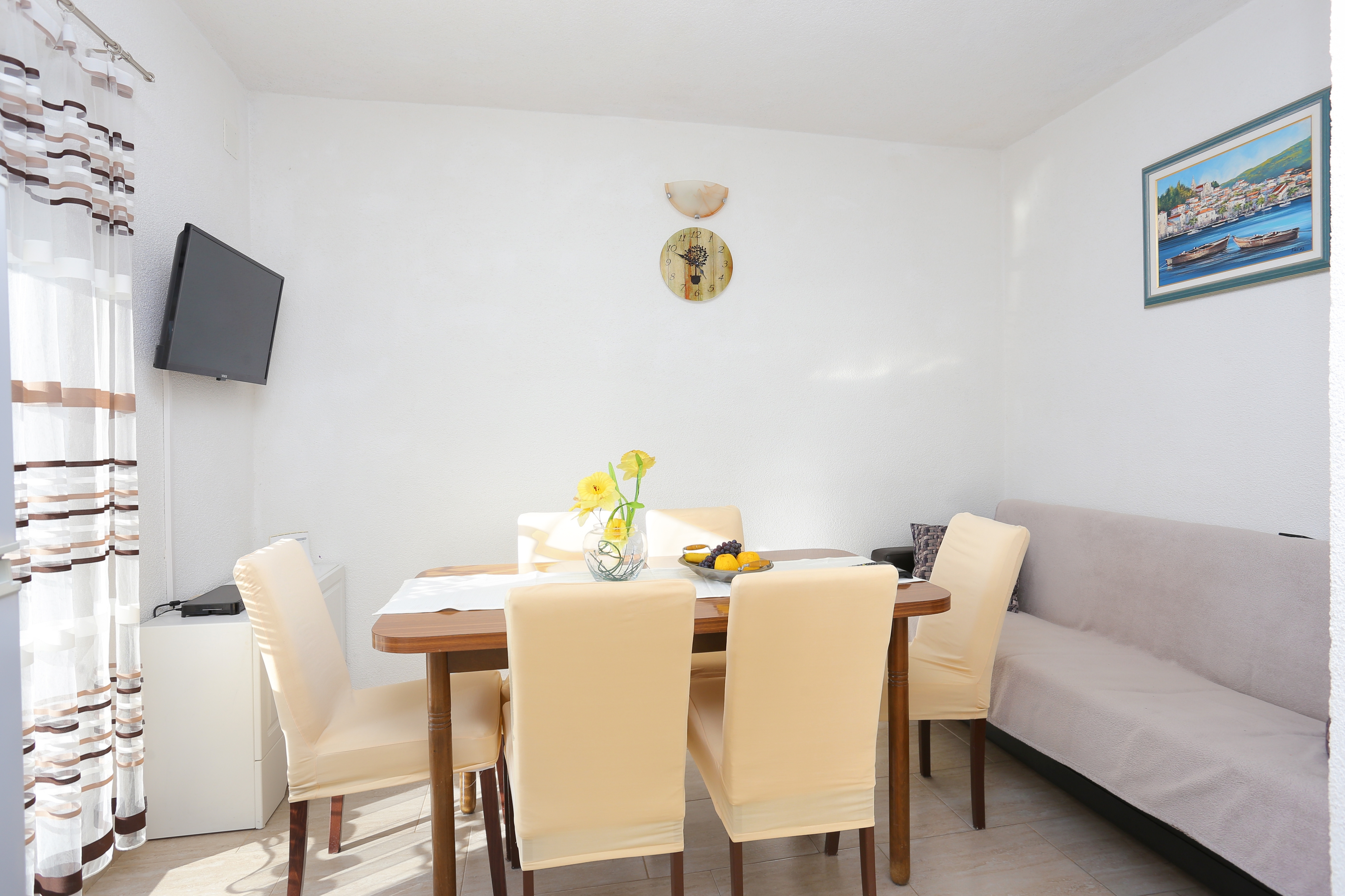 Three bedroom apartment with terrace and sea view Kanica, Rogoznica  A-c