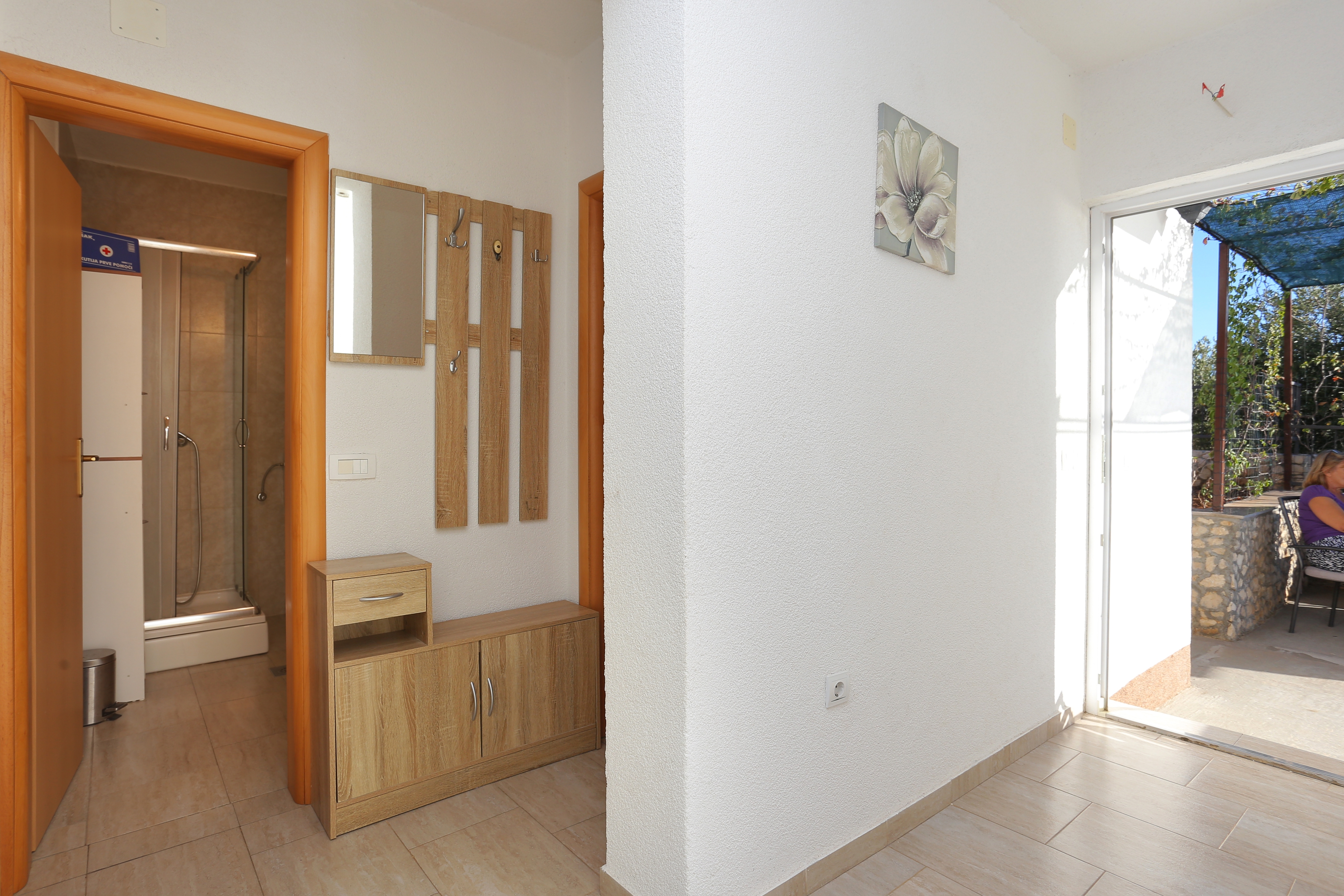 Three bedroom apartment with terrace and sea view Kanica, Rogoznica  A-c