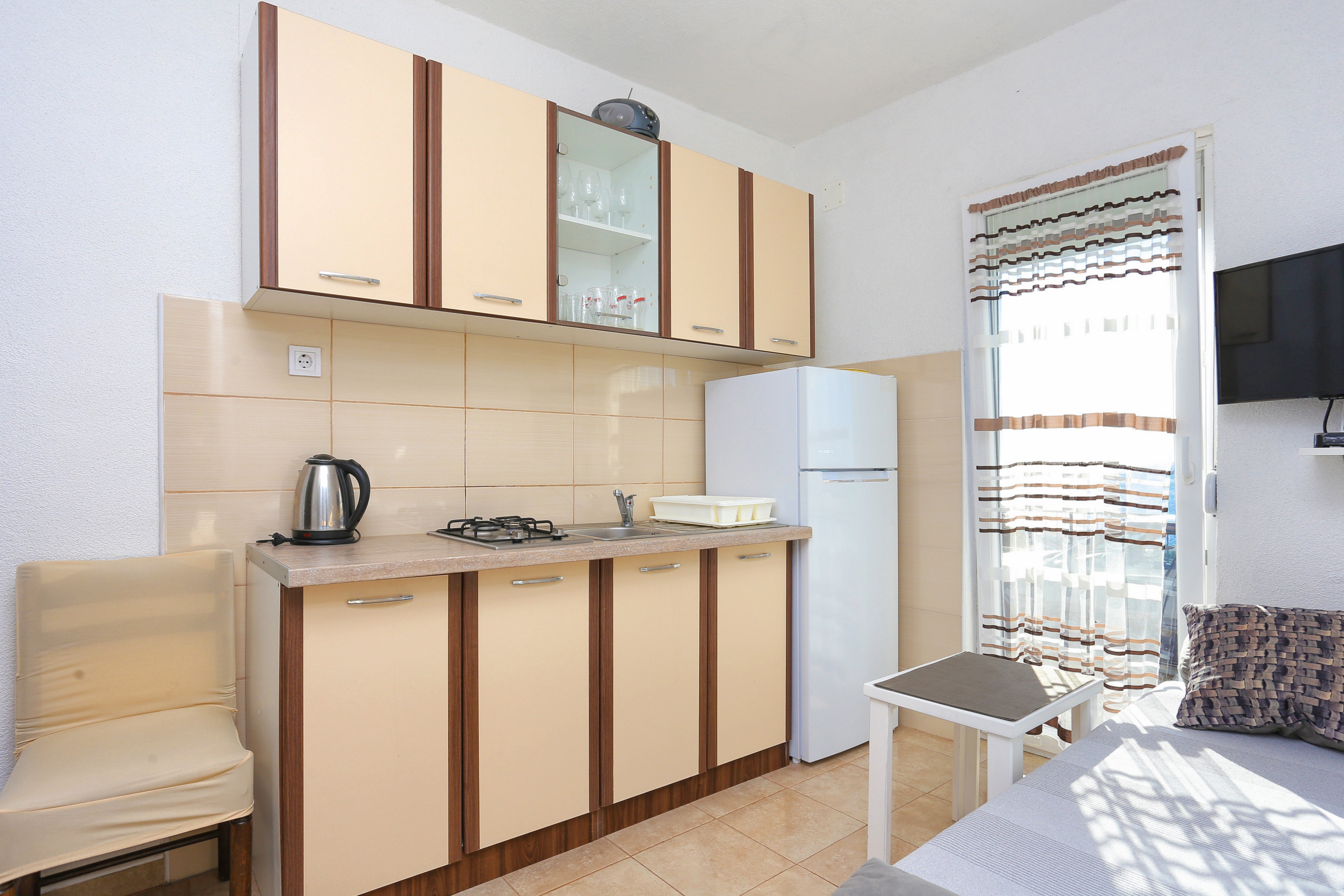 Three bedroom apartment with terrace and sea view Kanica, Rogoznica  A-c