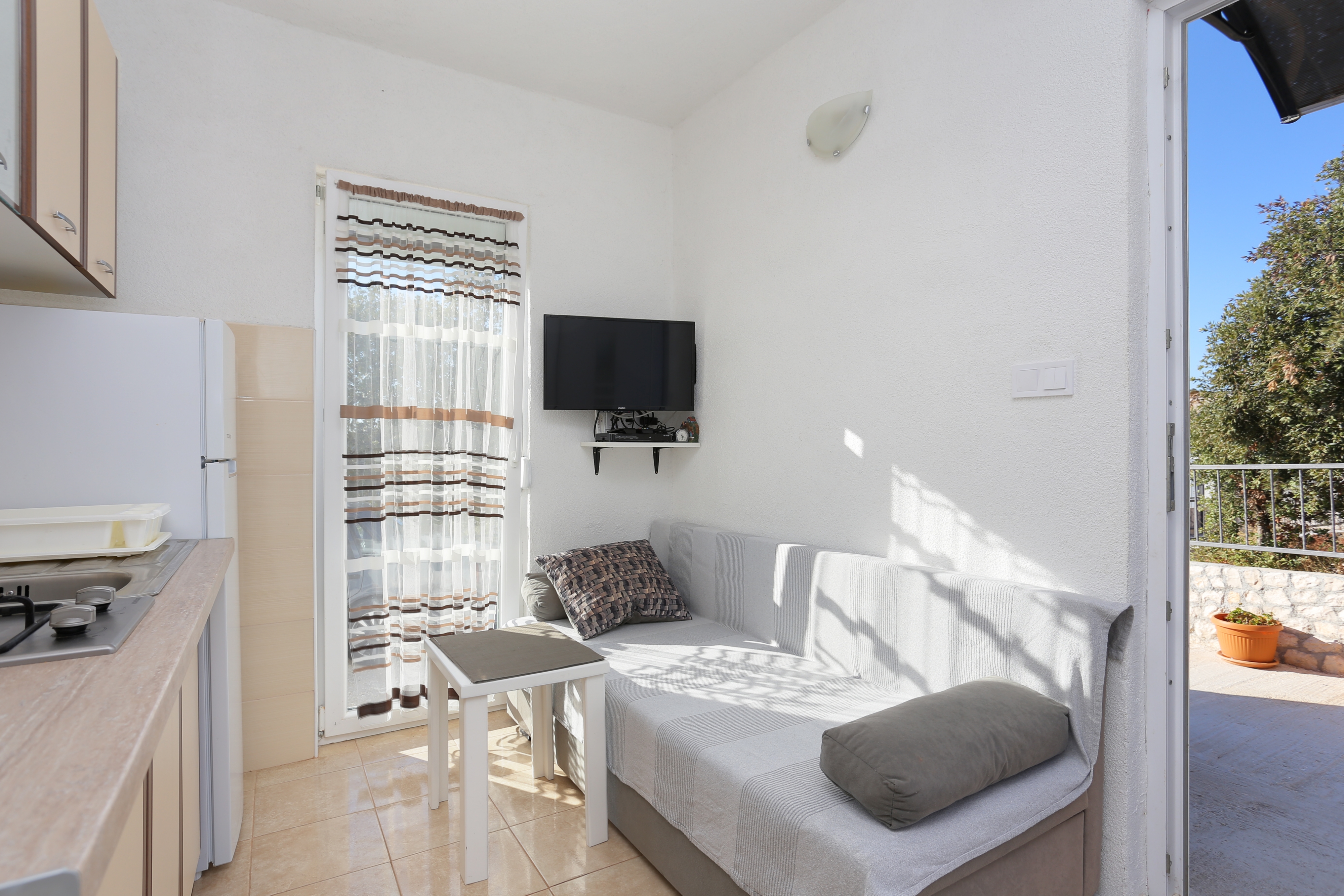 Three bedroom apartment with terrace and sea view Kanica, Rogoznica  A-c