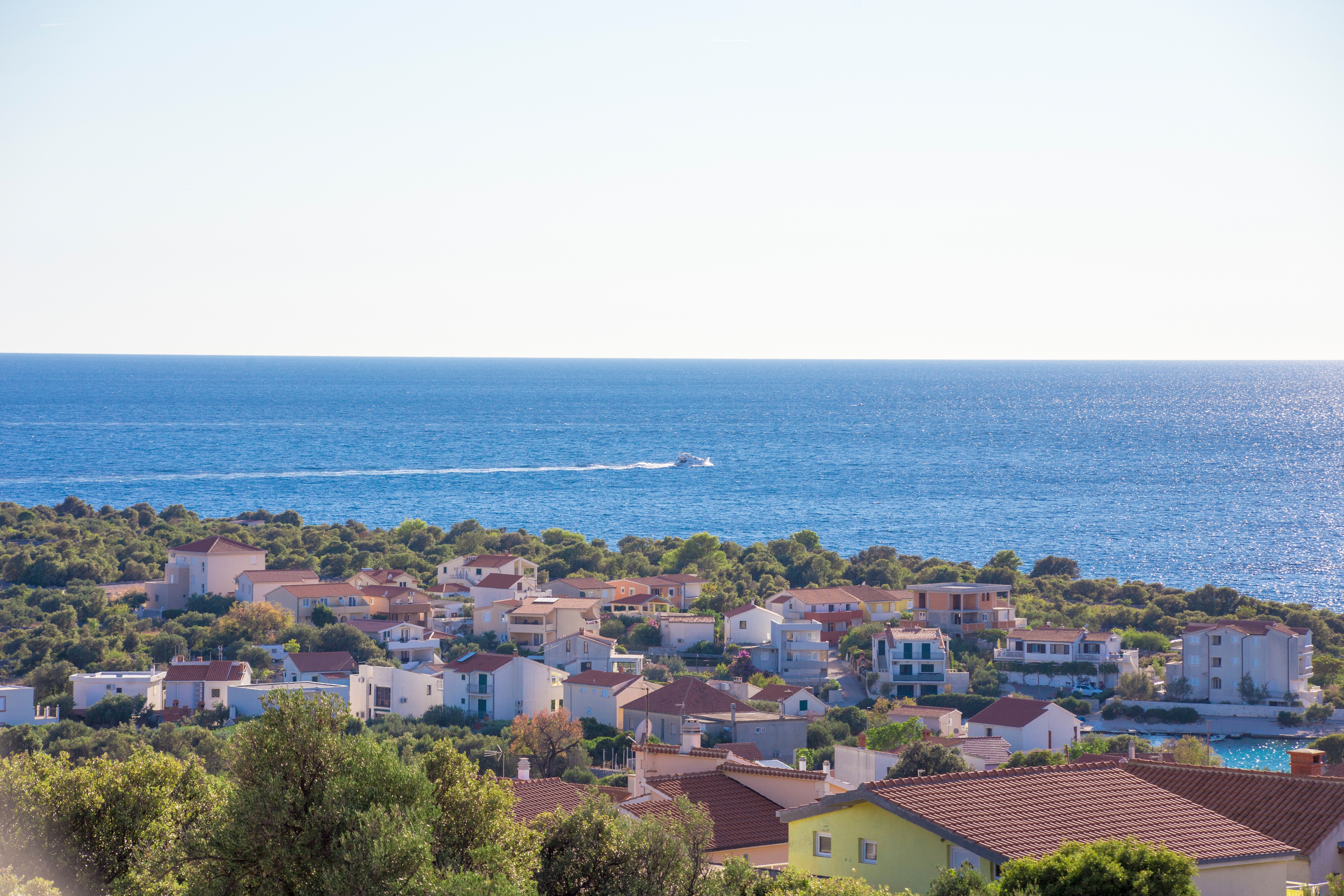 Three bedroom apartment with terrace and sea view Kanica, Rogoznica  A-c