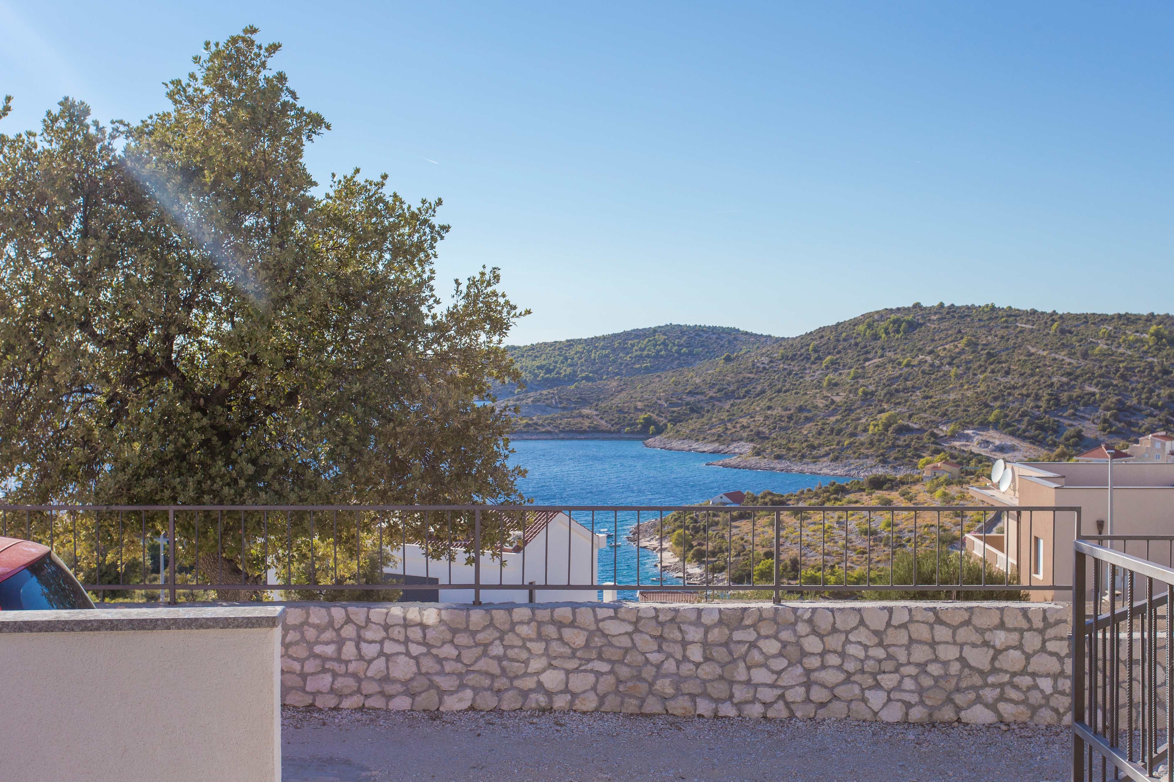 Three bedroom apartment with terrace and sea view Kanica, Rogoznica  A-c