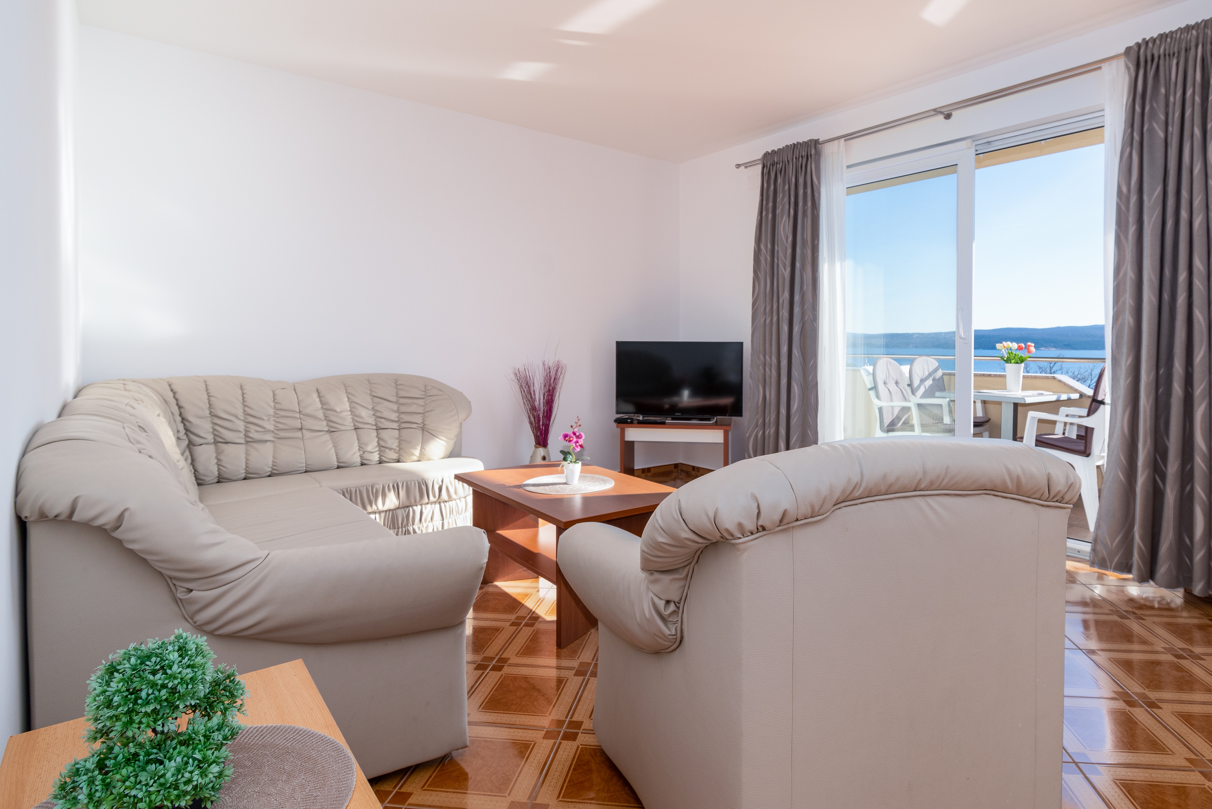 One bedroom apartment with balcony and sea view Dramalj, Crikvenica (A-19997-b)