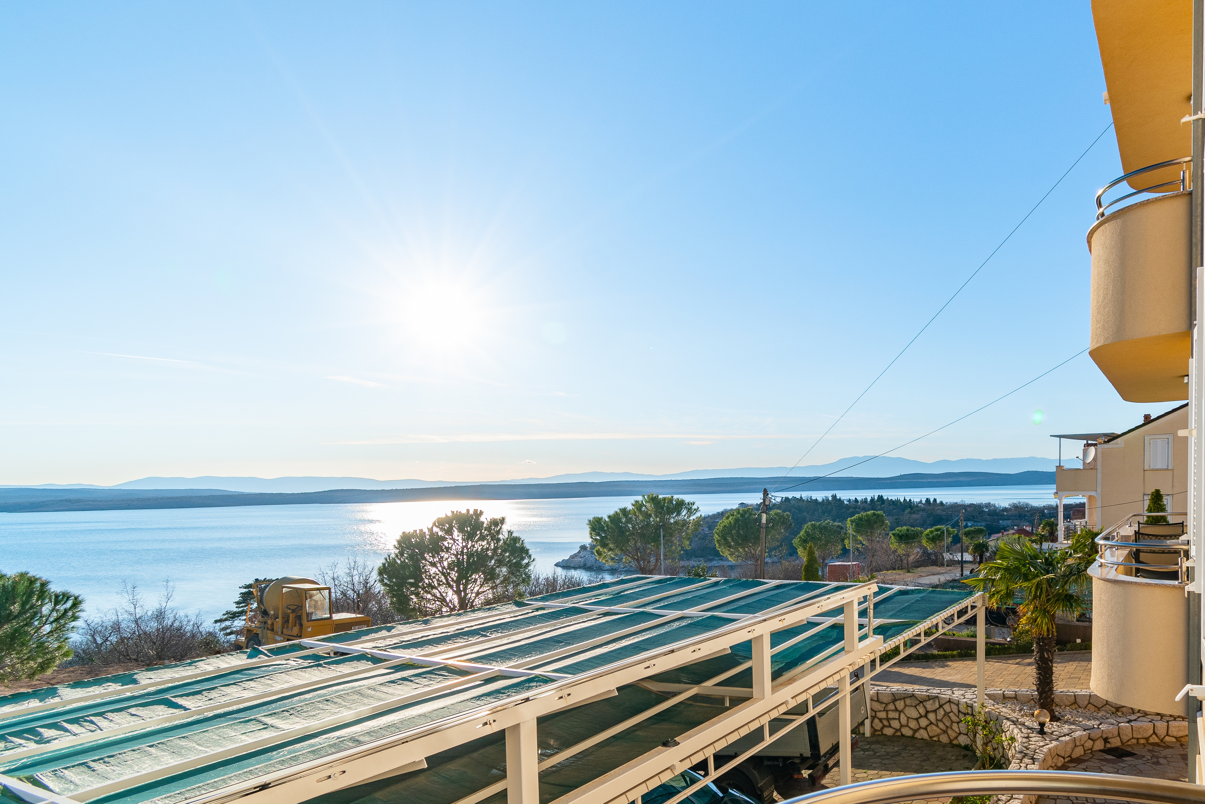 Two bedroom apartment with balcony and sea view Dramalj, Crikvenica  A-c