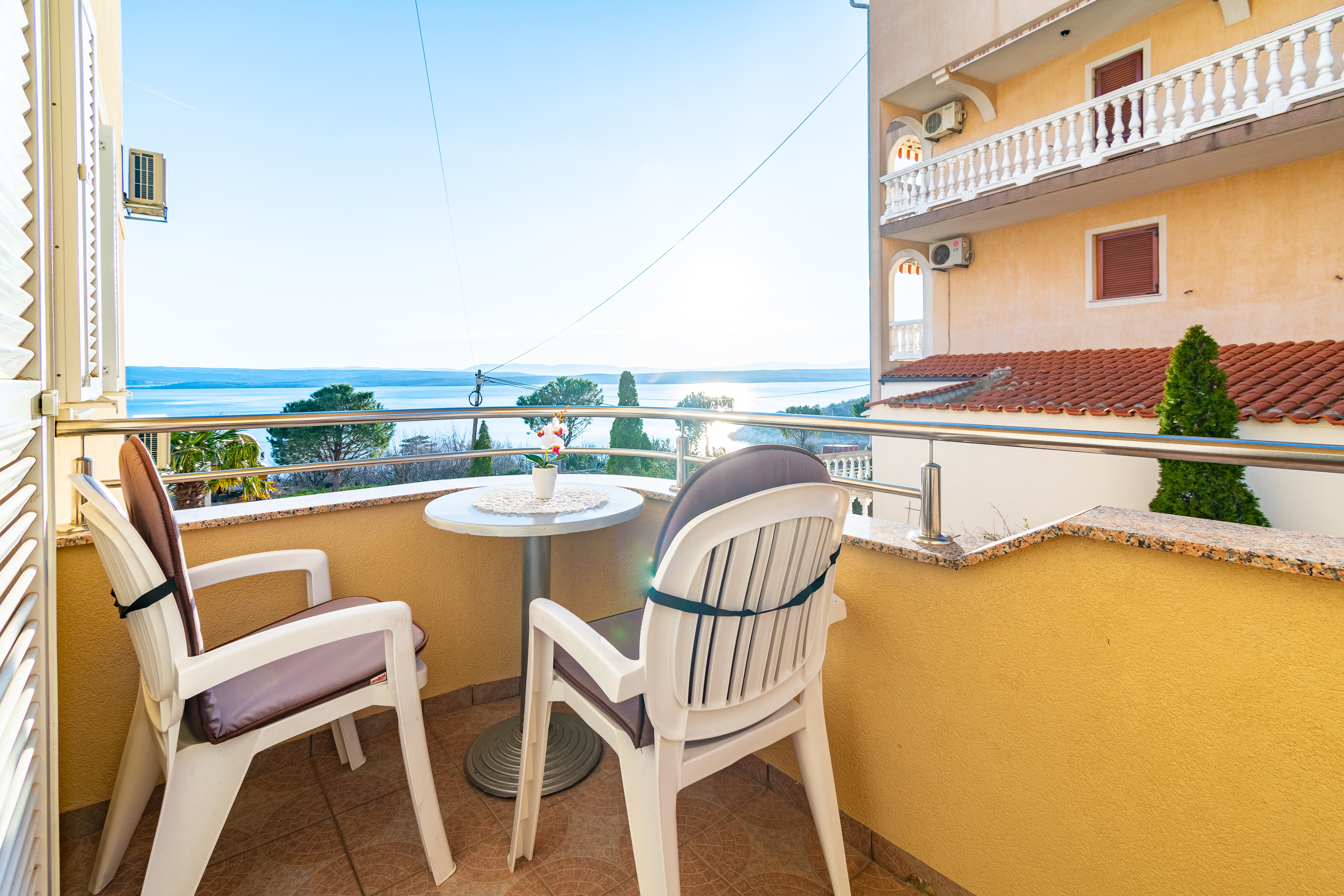 Studio flat with balcony and sea view Dramalj, Crikvenica  AS-b