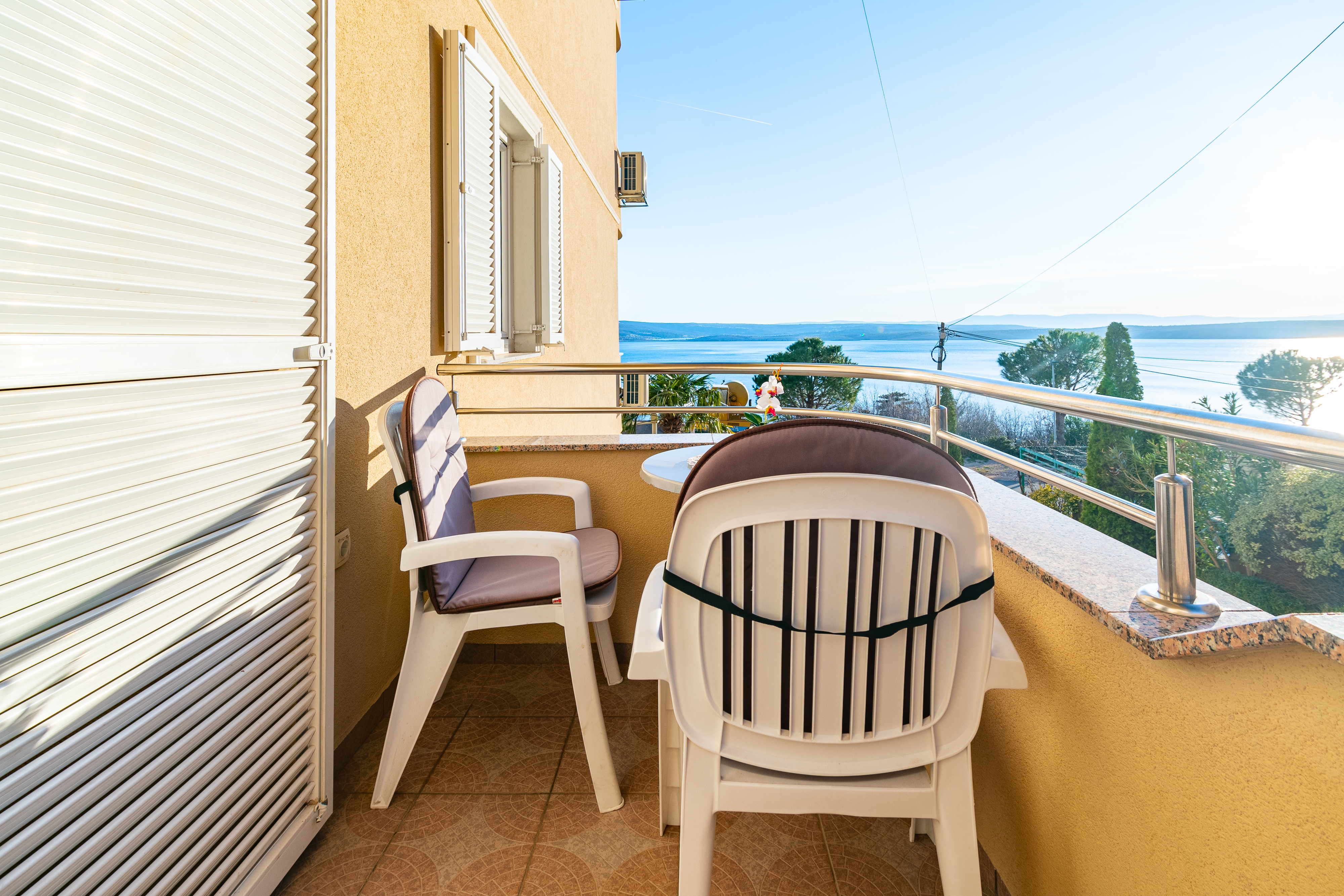 Studio flat with balcony and sea view Dramalj, Crikvenica (AS-19997-b)