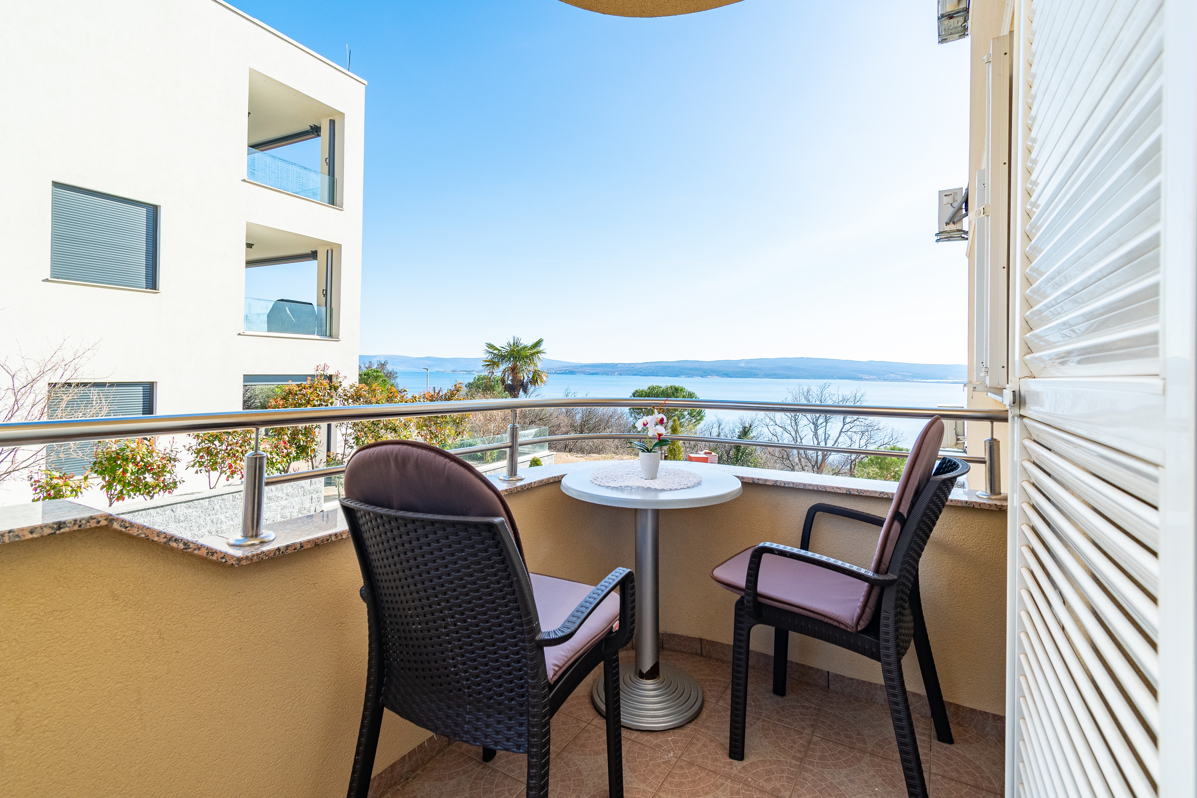 Studio flat with balcony and sea view Dramalj, Crikvenica (AS-19997-c)