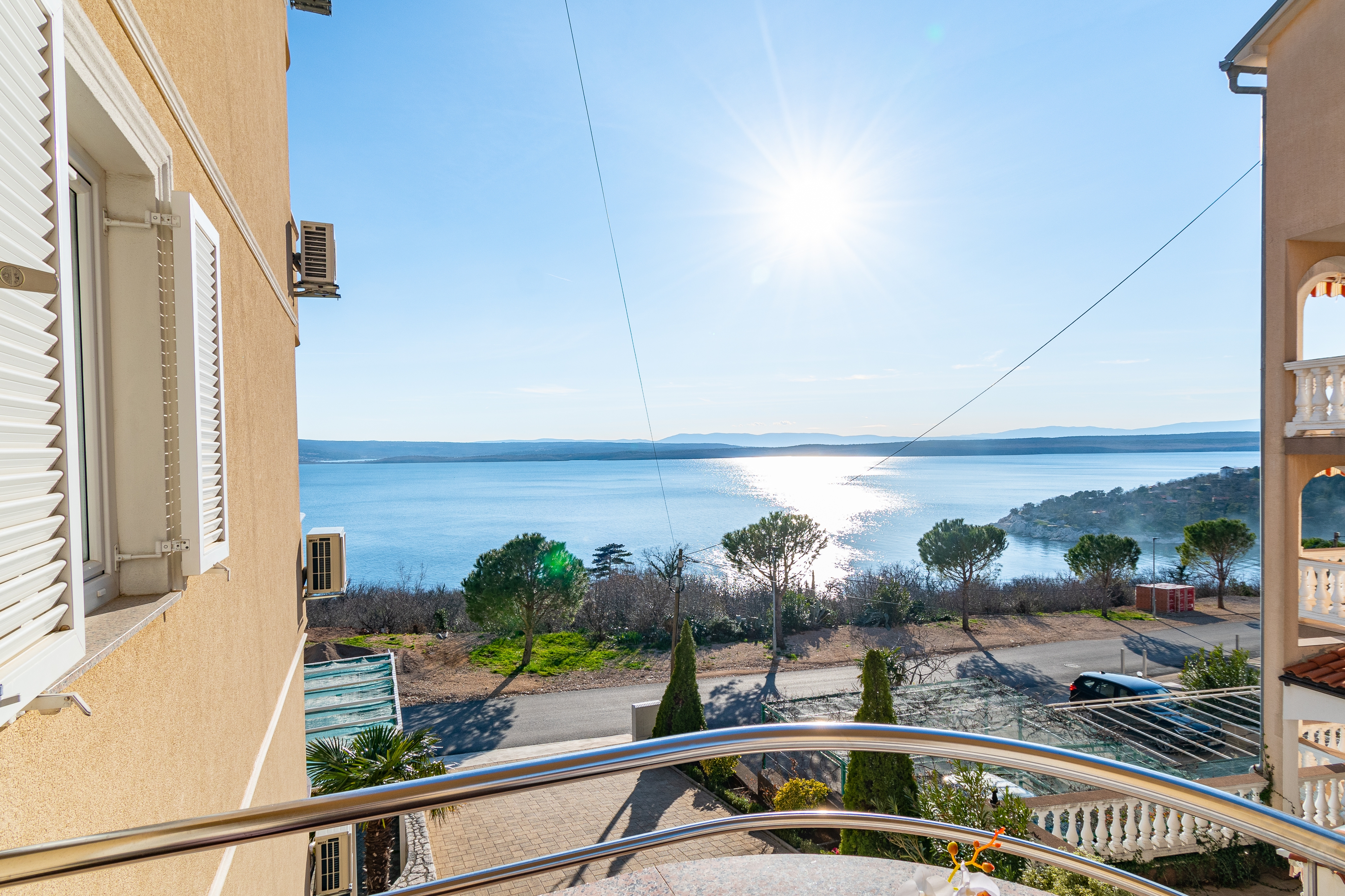 Studio flat with balcony and sea view Dramalj, Crikvenica  AS-d