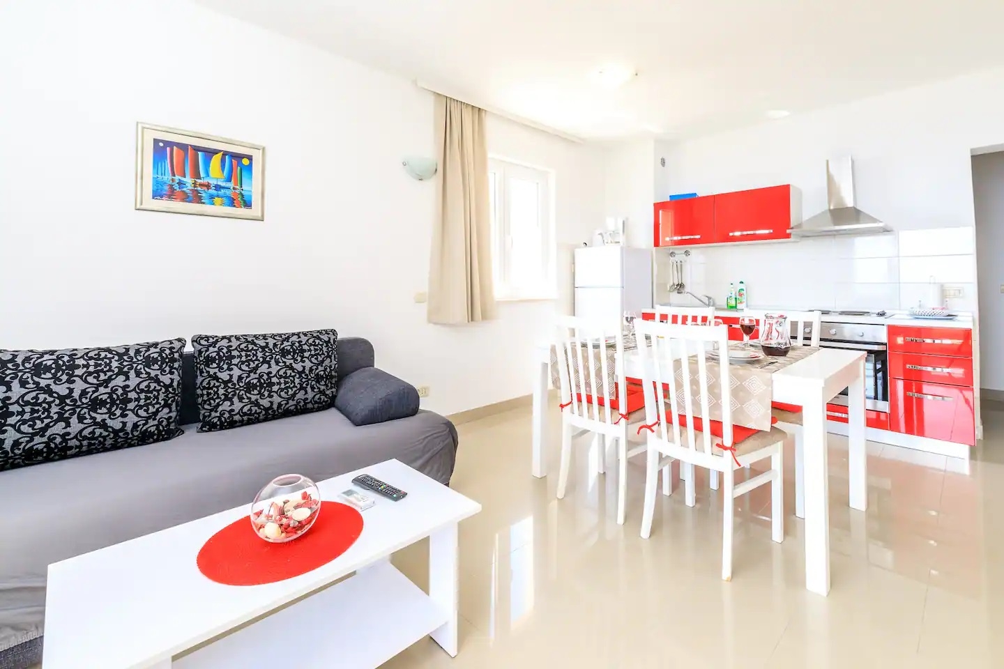 Two bedroom apartment with terrace and sea view Brela, Makarska (A-19998-c)