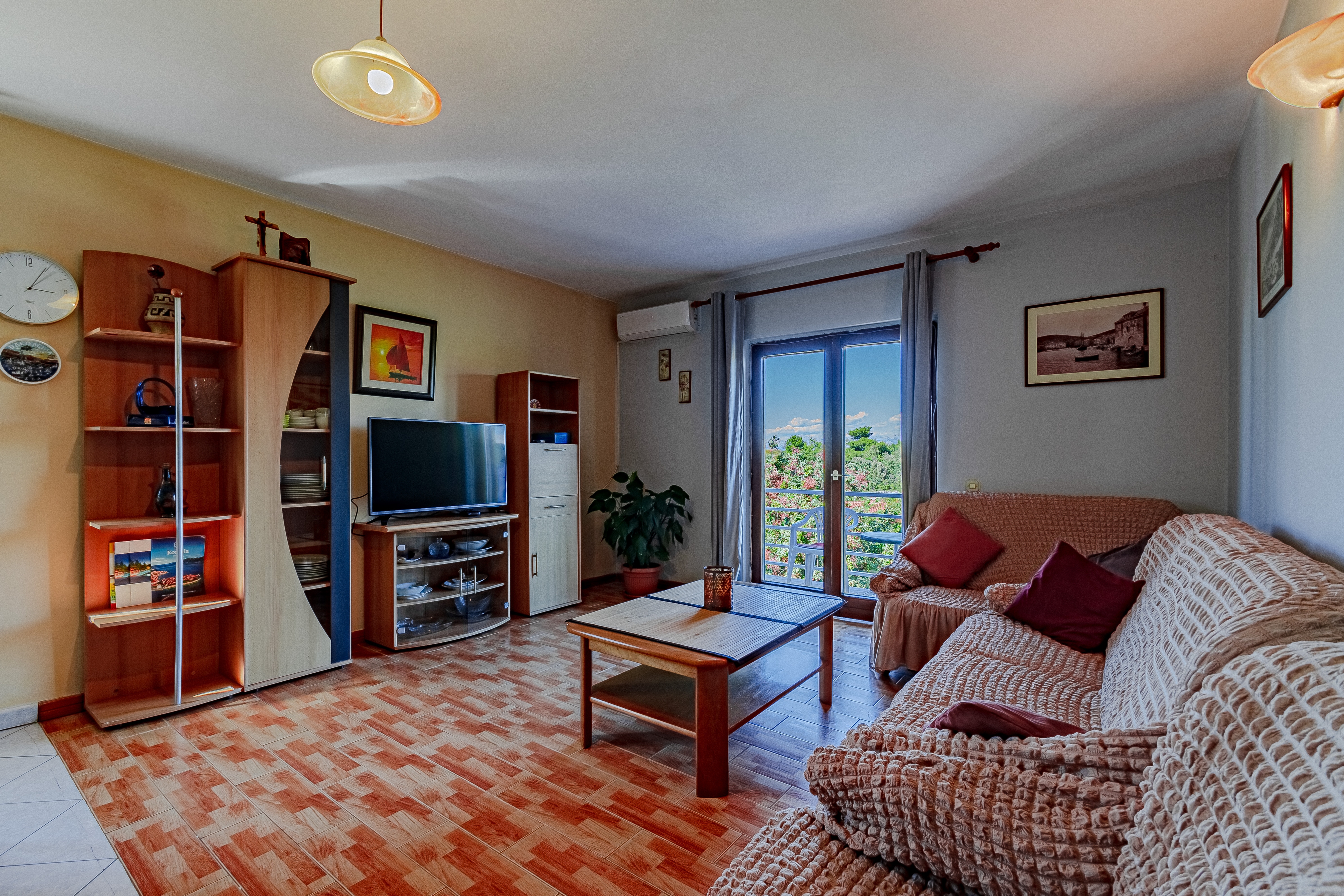 Three bedroom apartment with terrace and sea view Račišće, Korčula (A-20001-a)