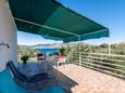 Račišće, Terrasse dans l’hébergement en type apartment, avec la vue sur la mer et WiFi.