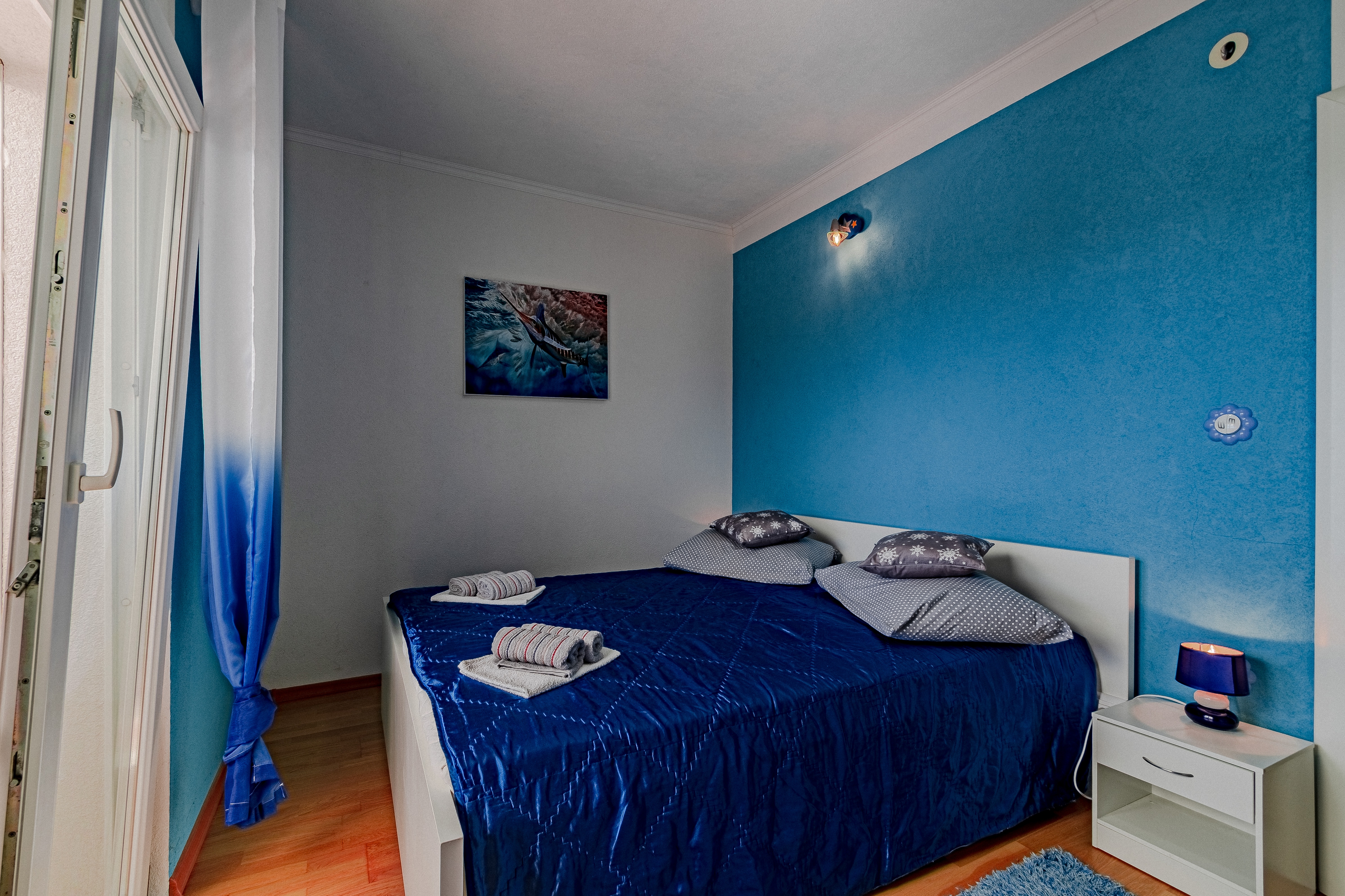 Two bedroom apartment with terrace and sea view Orebić, Pelješac  A-a