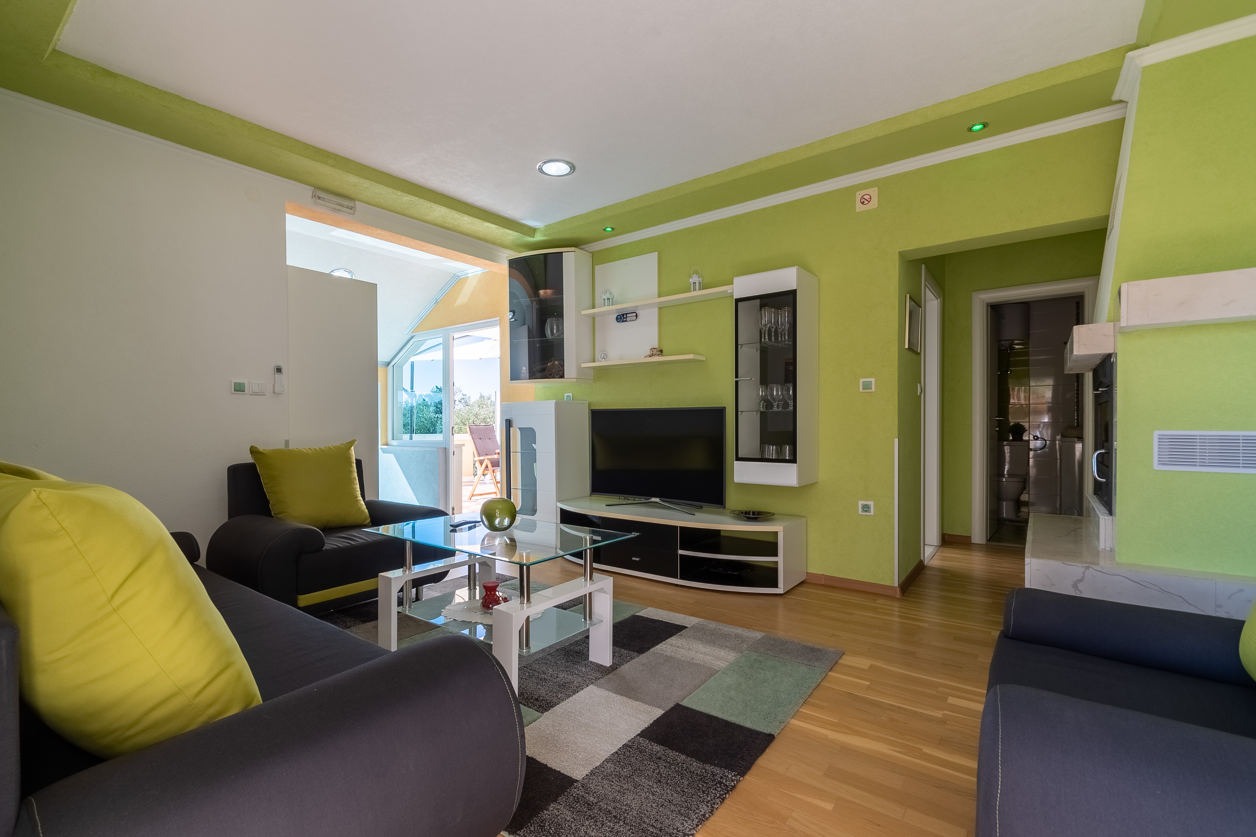 Two bedroom apartment with terrace and sea view Orebić, Pelješac (A-20010-a)