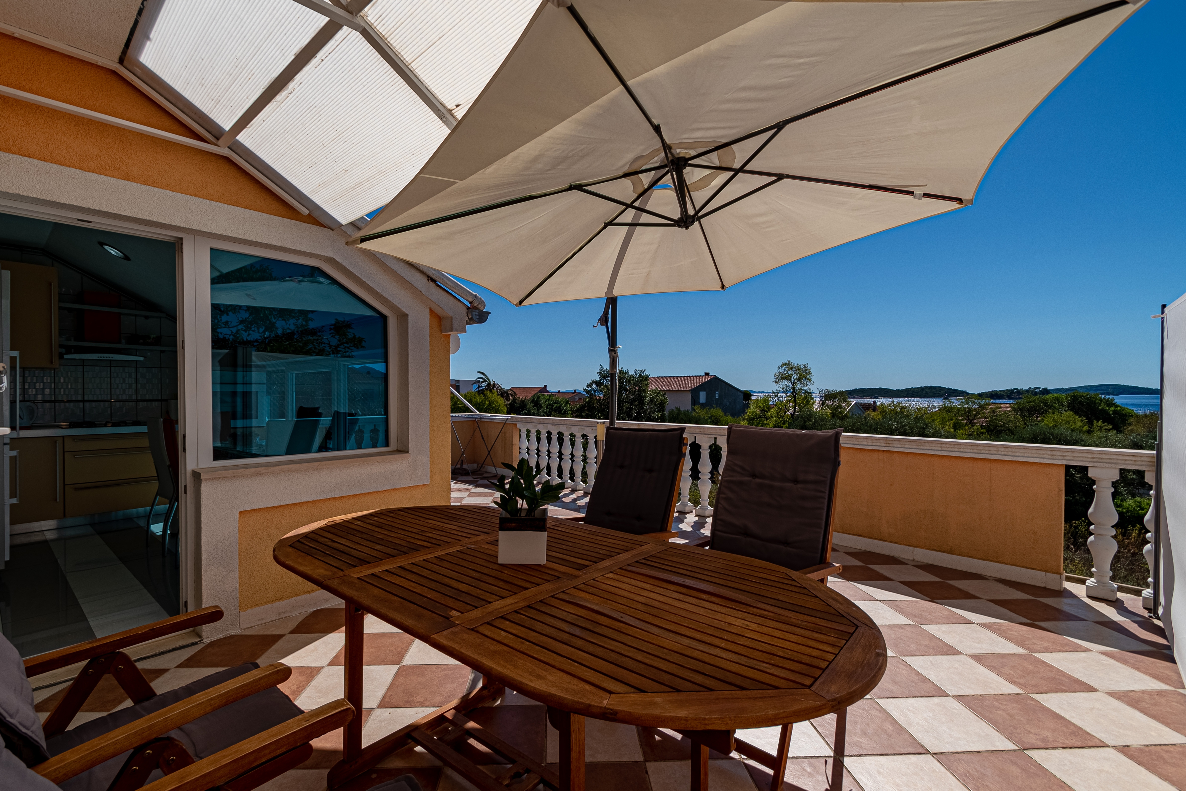 Two bedroom apartment with terrace and sea view Orebić, Pelješac  A-a