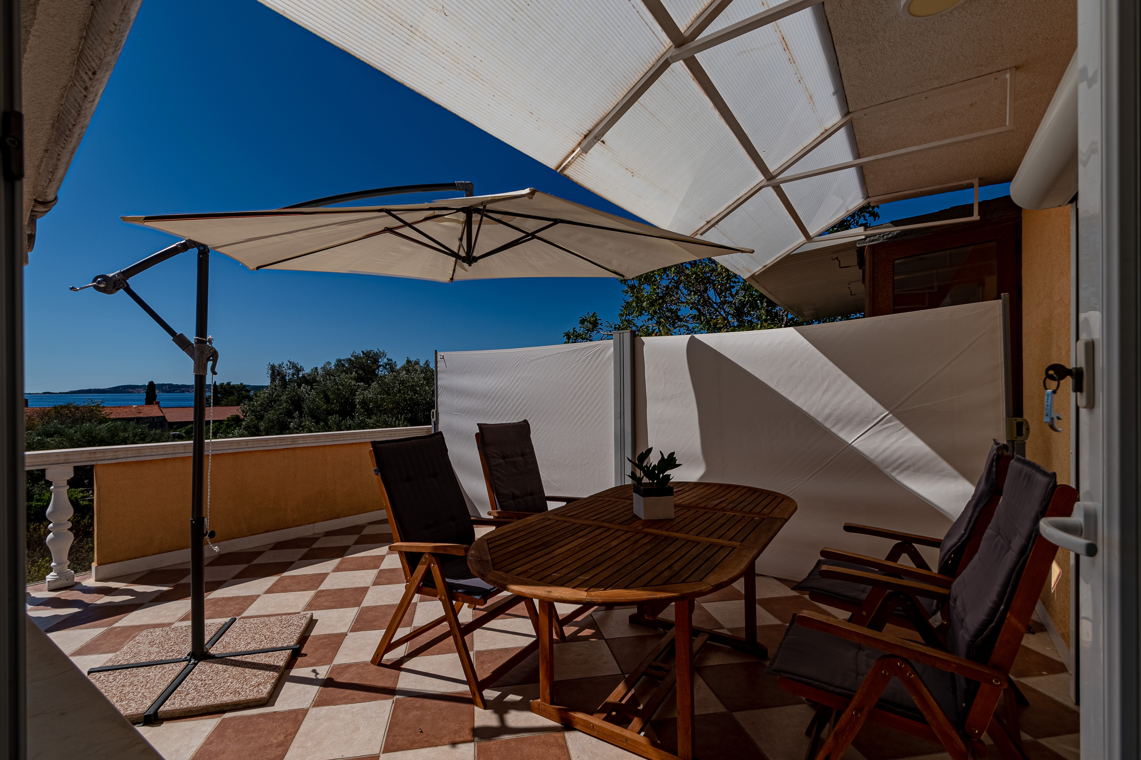 Two bedroom apartment with terrace and sea view Orebić, Pelješac  A-a