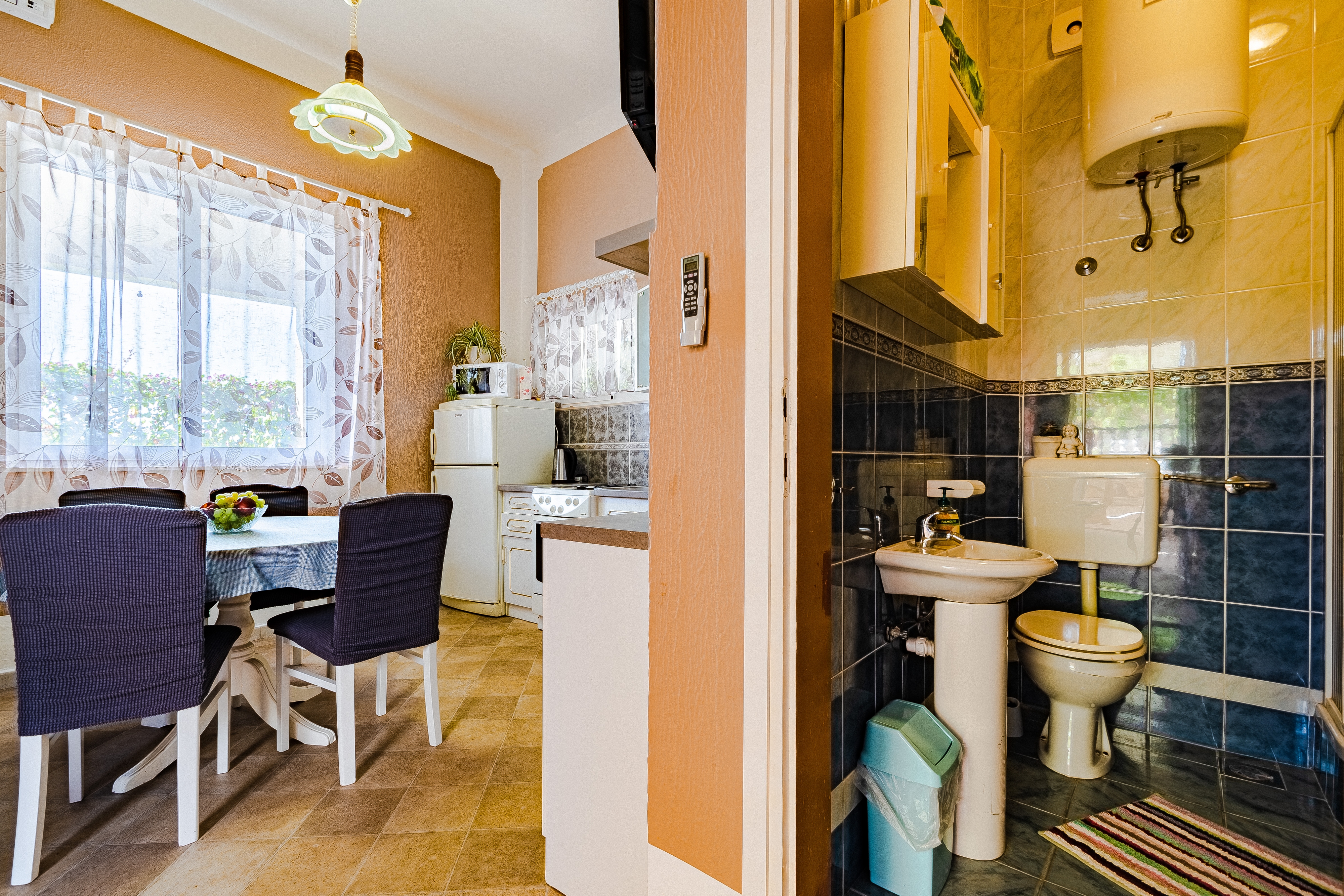 One bedroom apartment with terrace Orebić, Pelješac  A-b