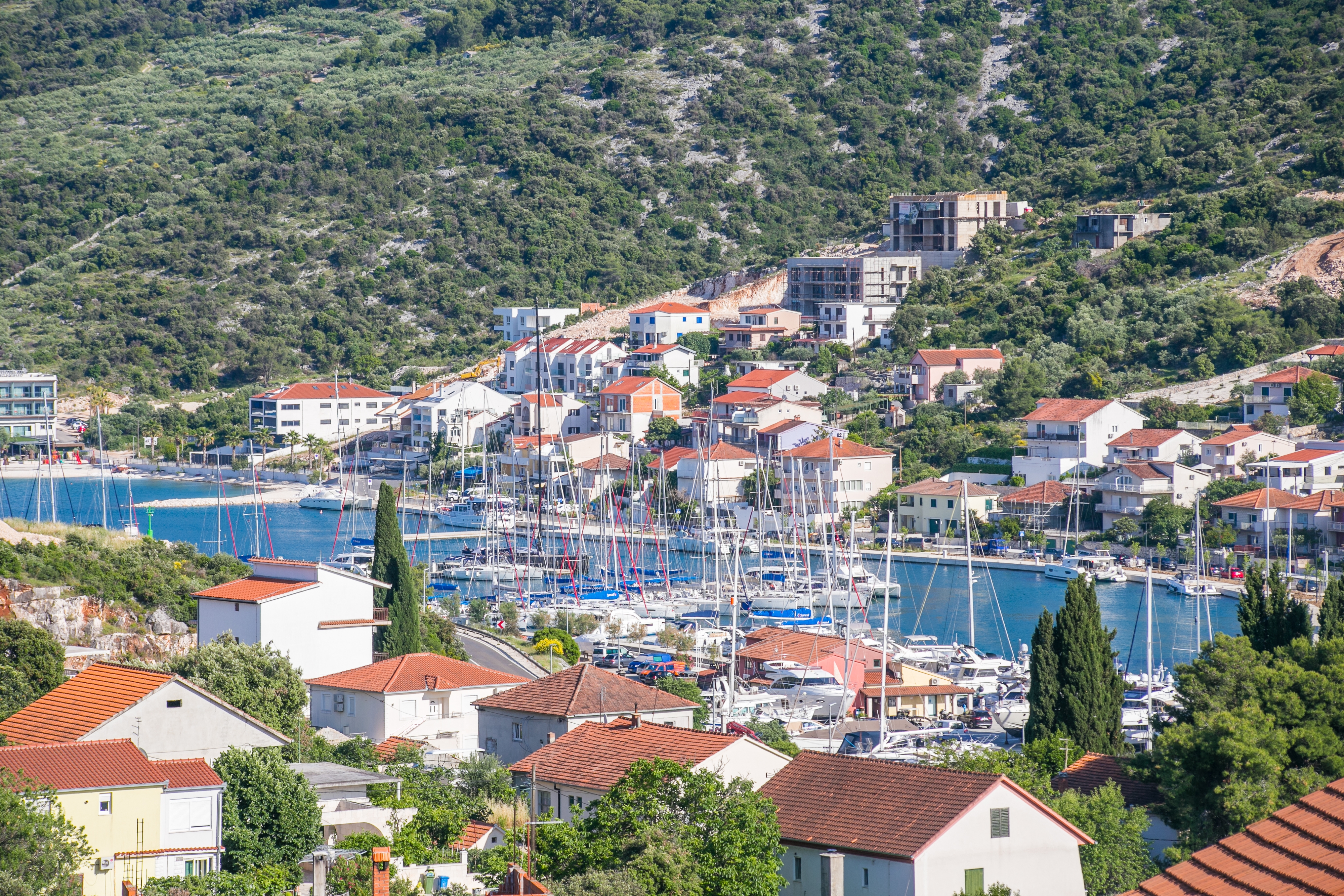 Two bedroom apartment with balcony and sea view Marina, Trogir  A-a