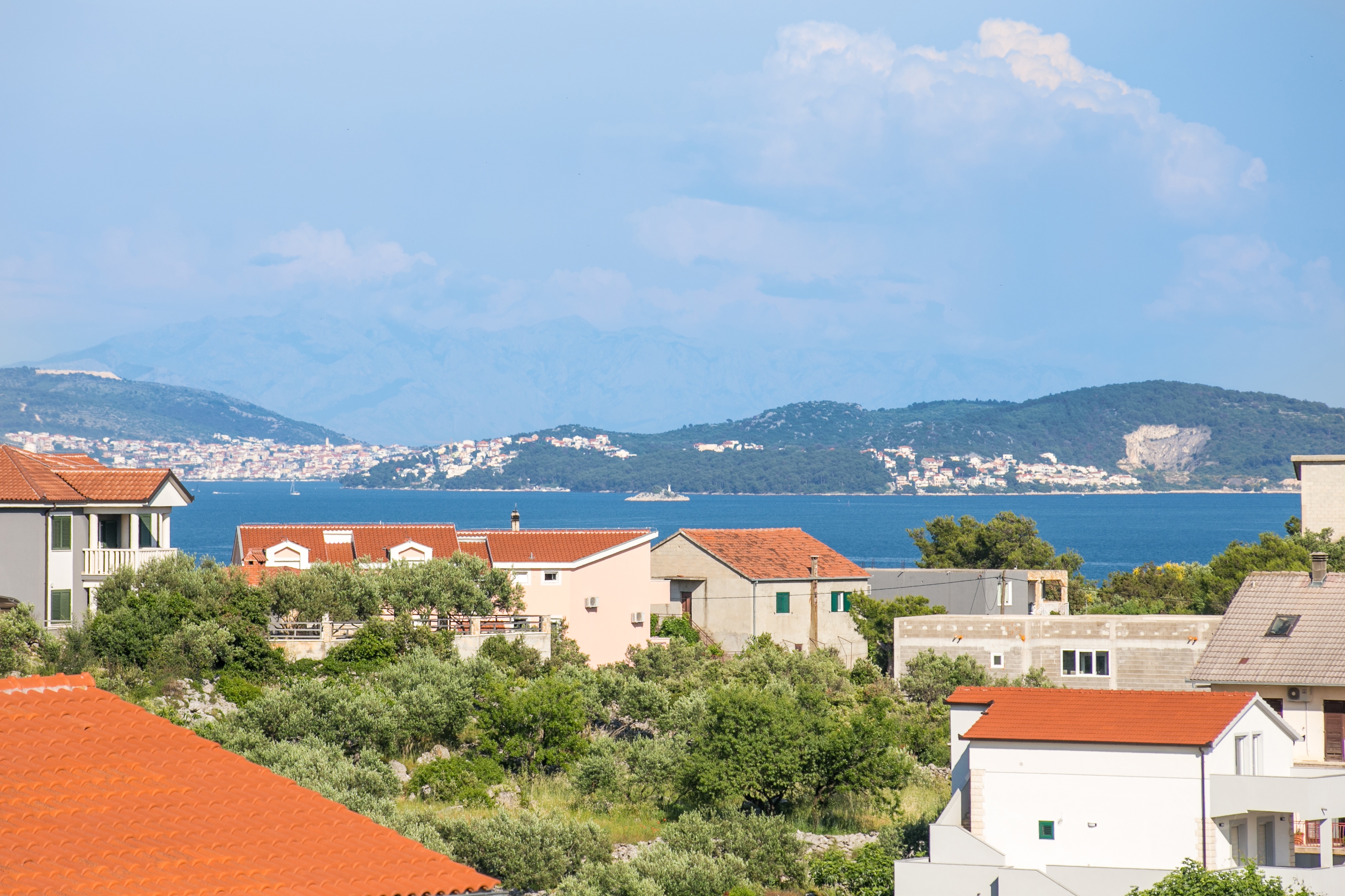 Two bedroom apartment with balcony and sea view Marina, Trogir  A-a