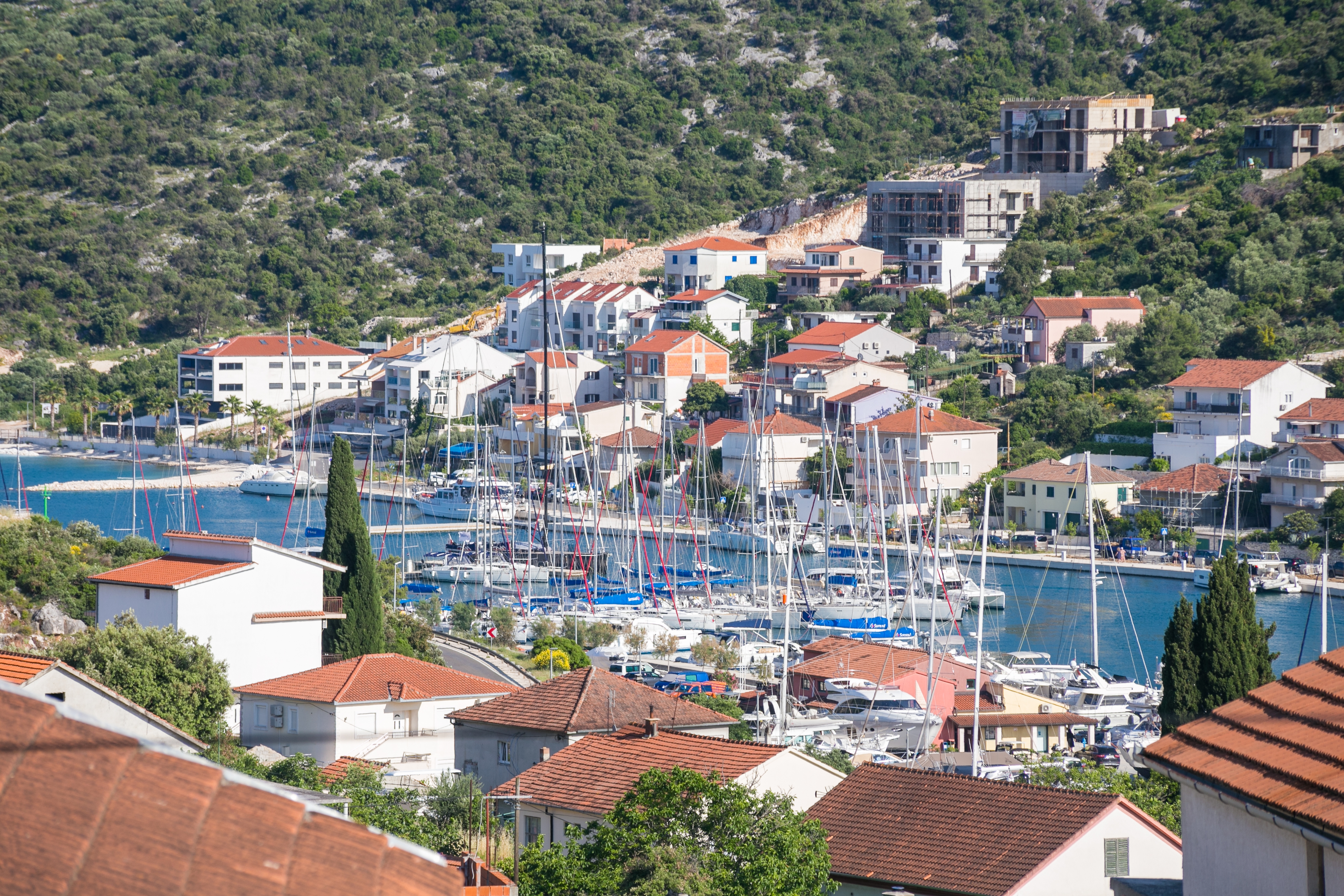 Two bedroom apartment with terrace and sea view Marina, Trogir  A-b