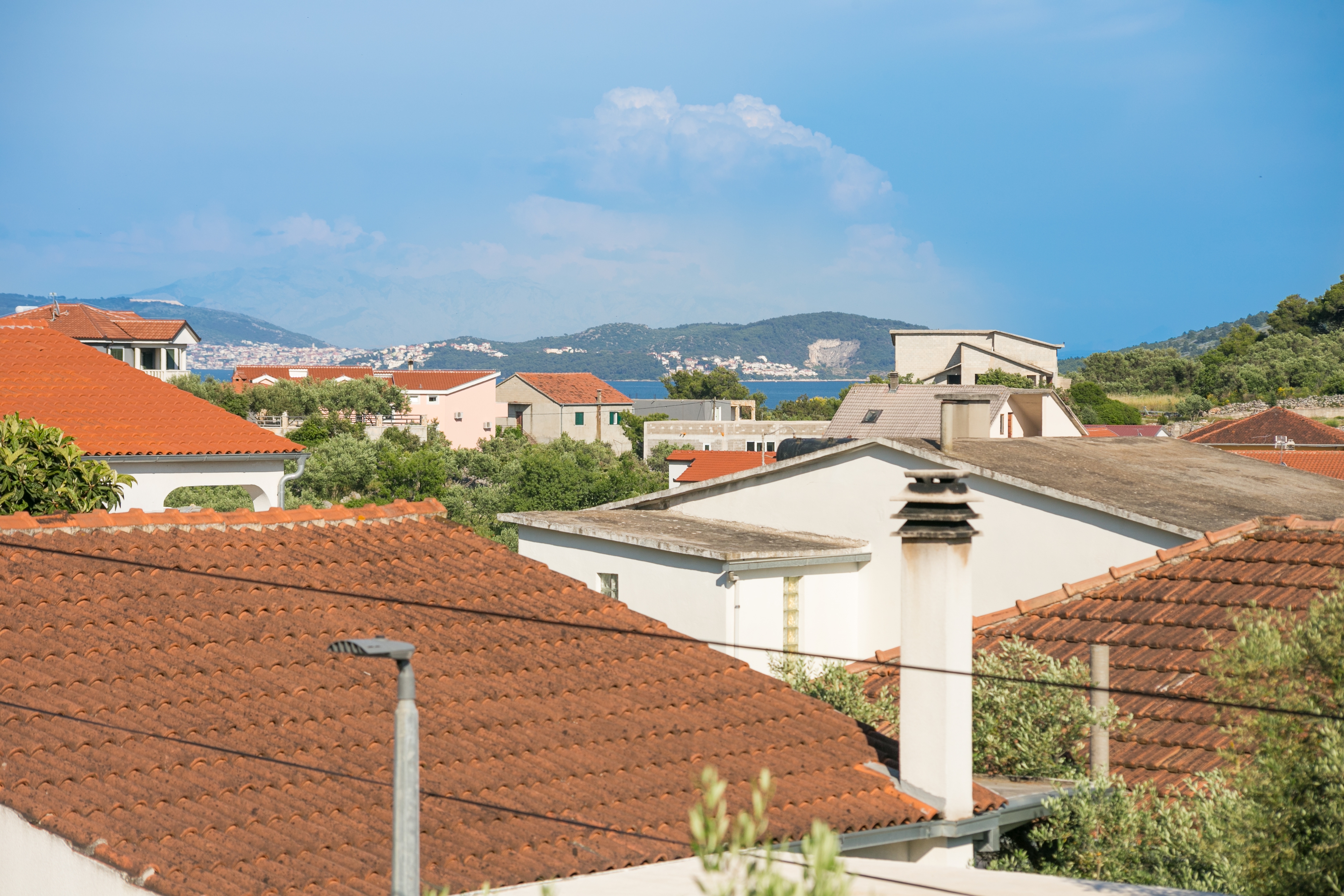 Two bedroom apartment with terrace and sea view Marina, Trogir  A-b