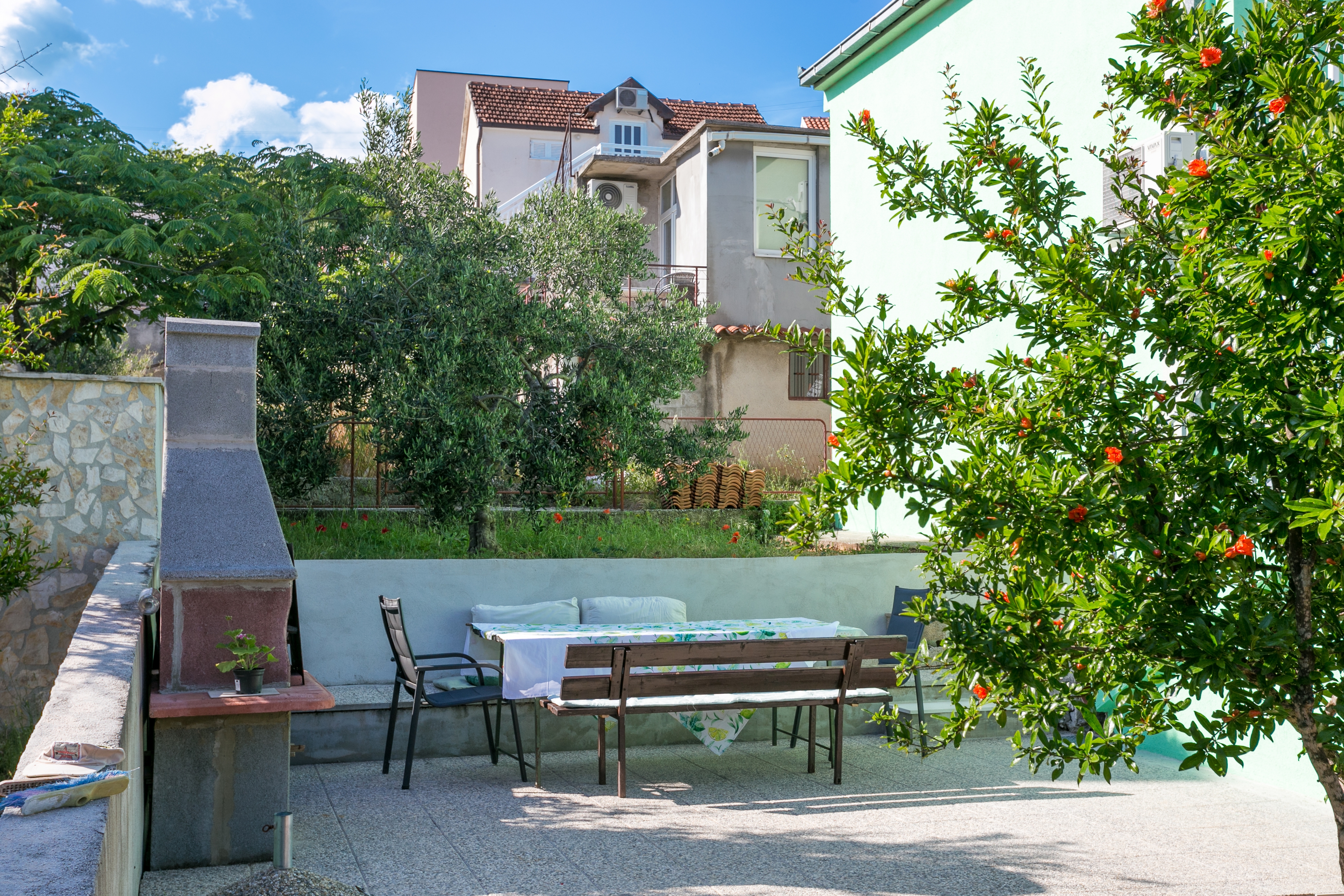 Two bedroom apartment with balcony and sea view Marina, Trogir (A-20016-a)