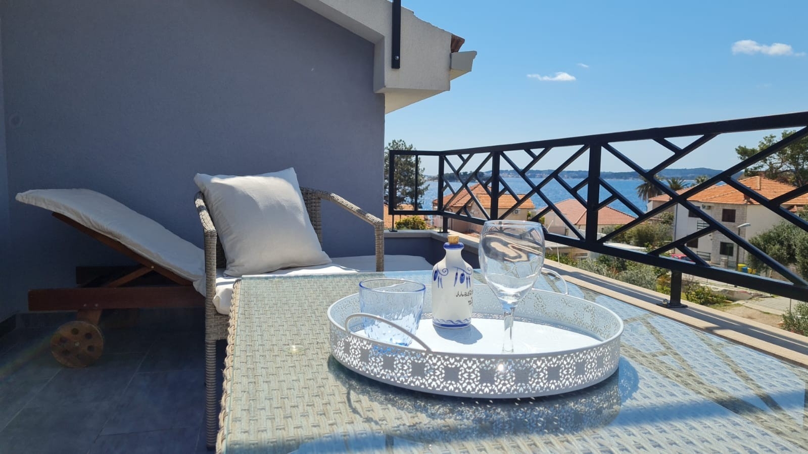 One bedroom apartment with terrace Orebić, Pelješac  A-c