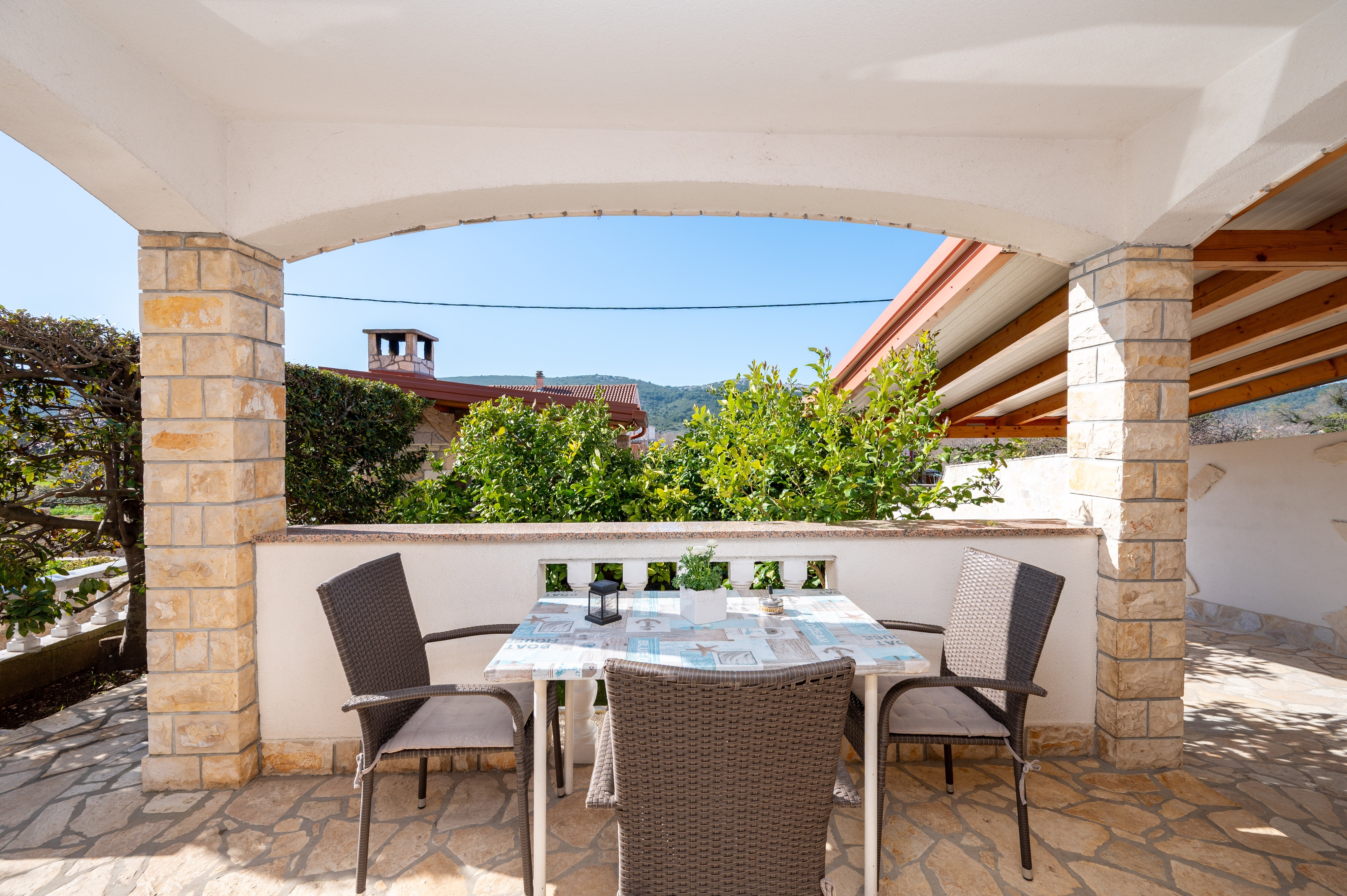 One bedroom apartment with terrace Mrljane, Pašman  A-a