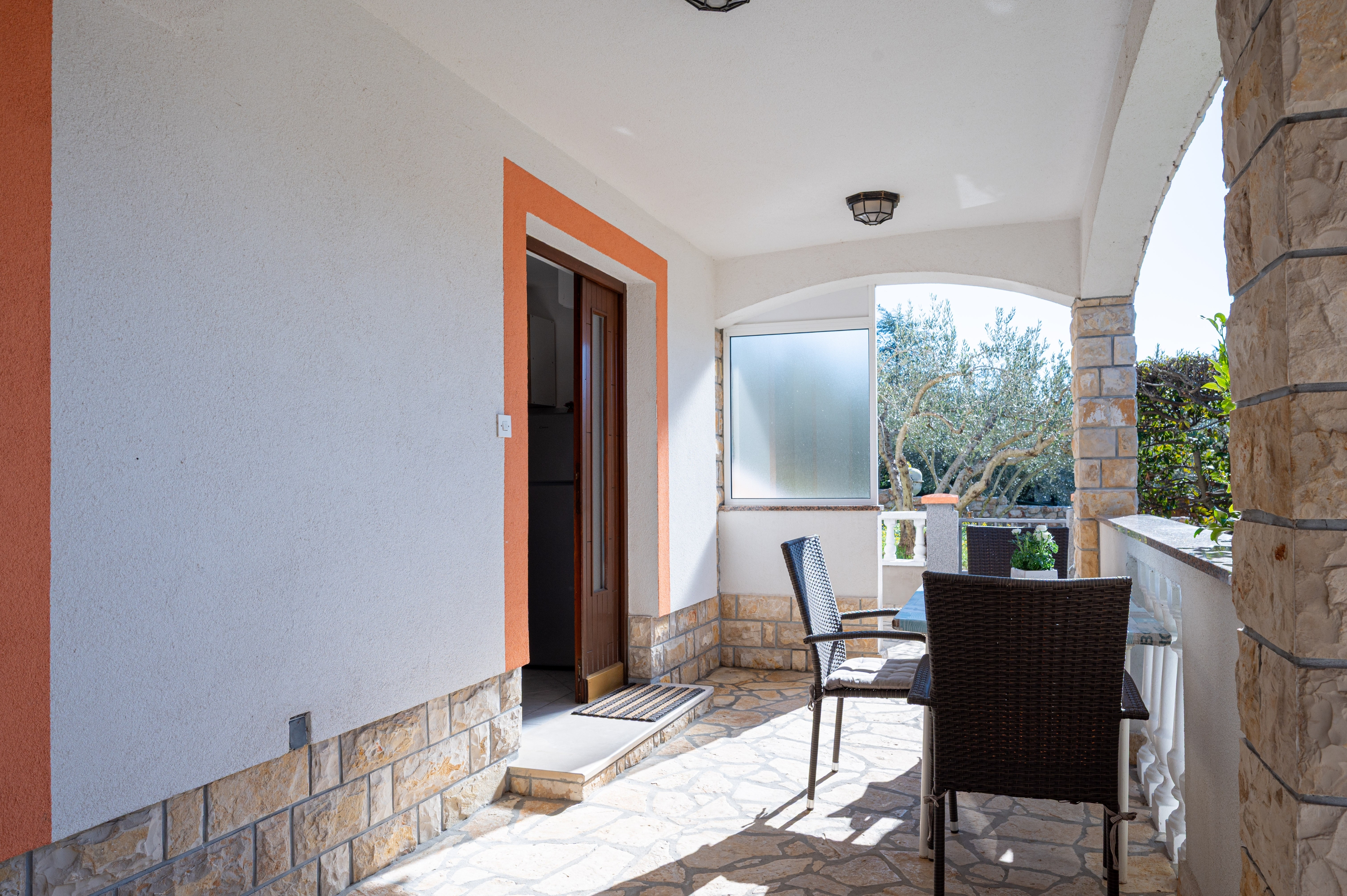 One bedroom apartment with terrace Mrljane, Pašman  A-a