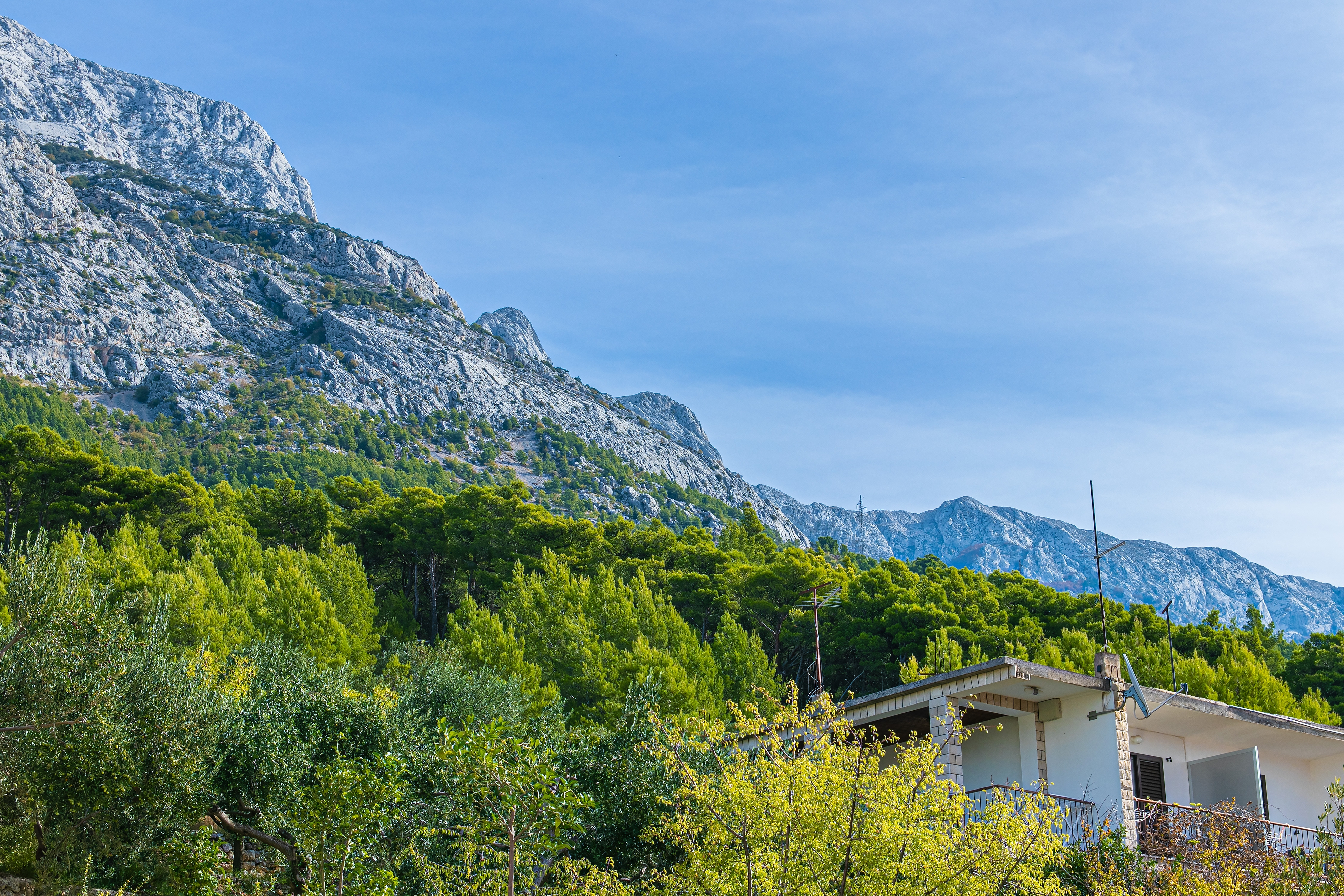 Two bedroom apartment with terrace and sea view Brela, Makarska  A-a