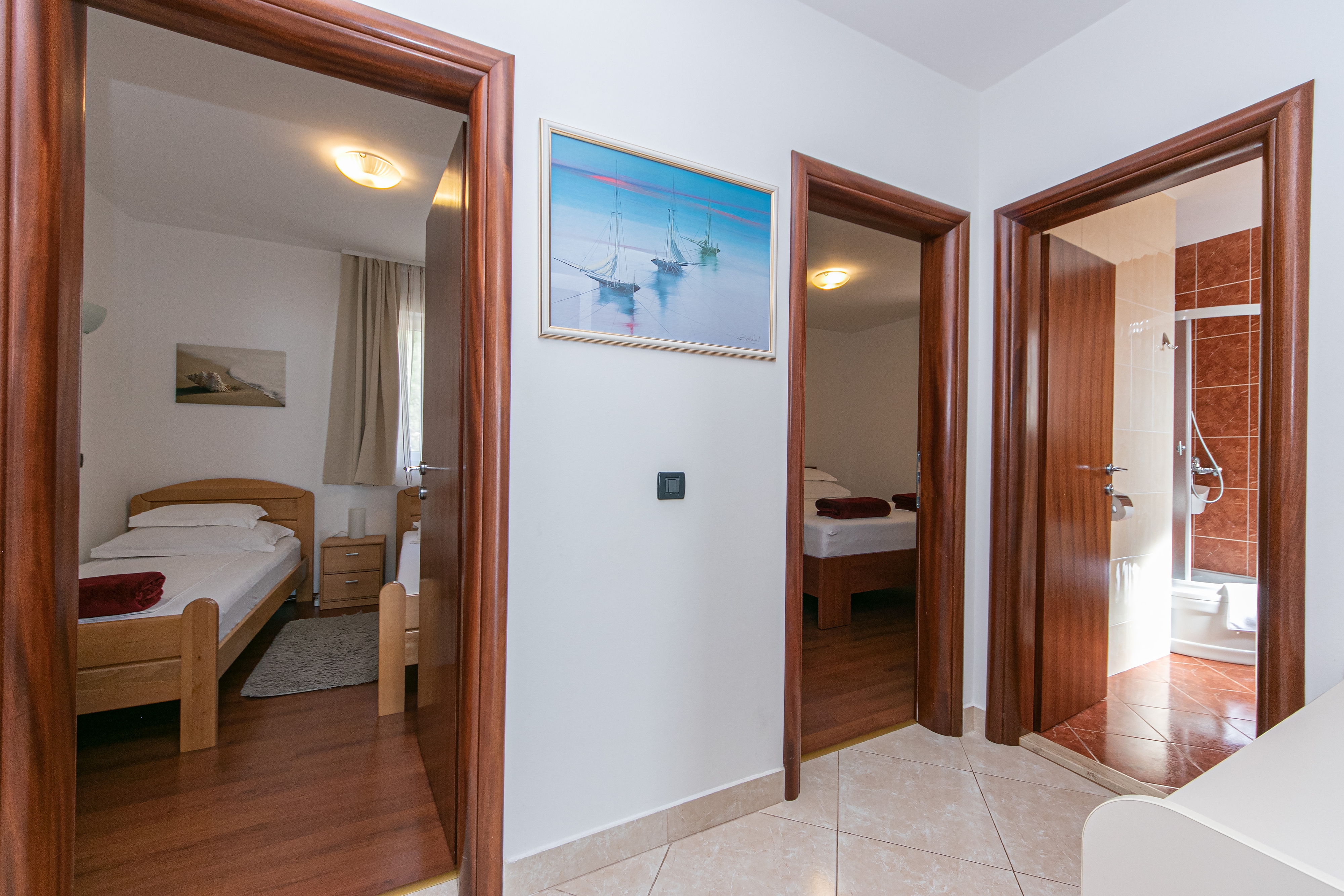 Two bedroom apartment with terrace and sea view Brela, Makarska  A-a