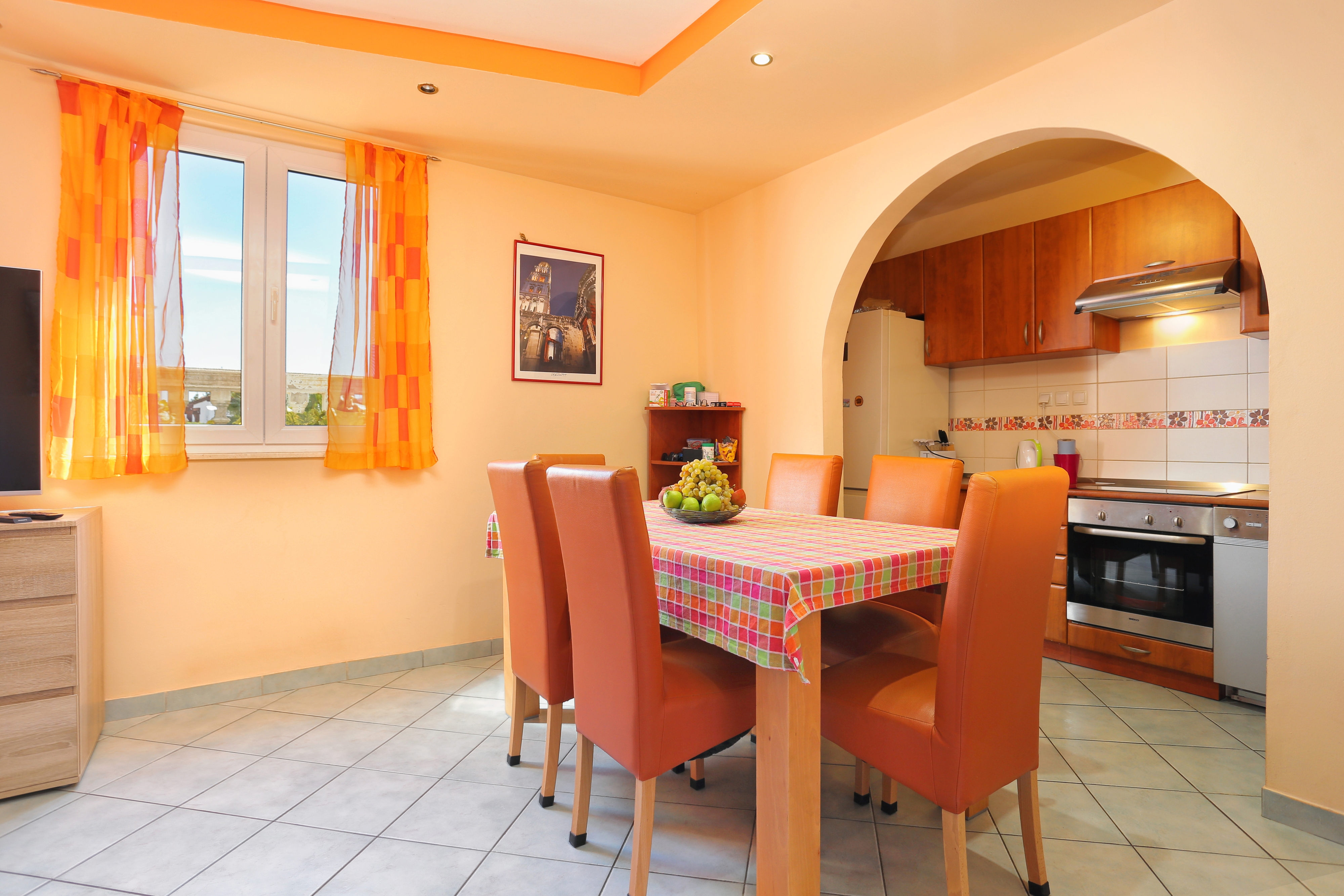 Two bedroom apartment with terrace Rogoznica  A-c