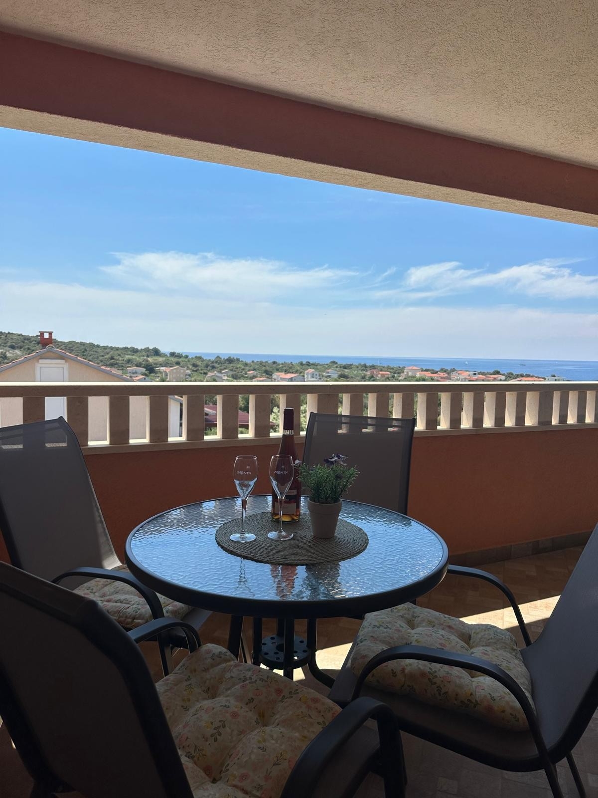 Two bedroom apartment with terrace and sea view Kanica, Rogoznica  A-a