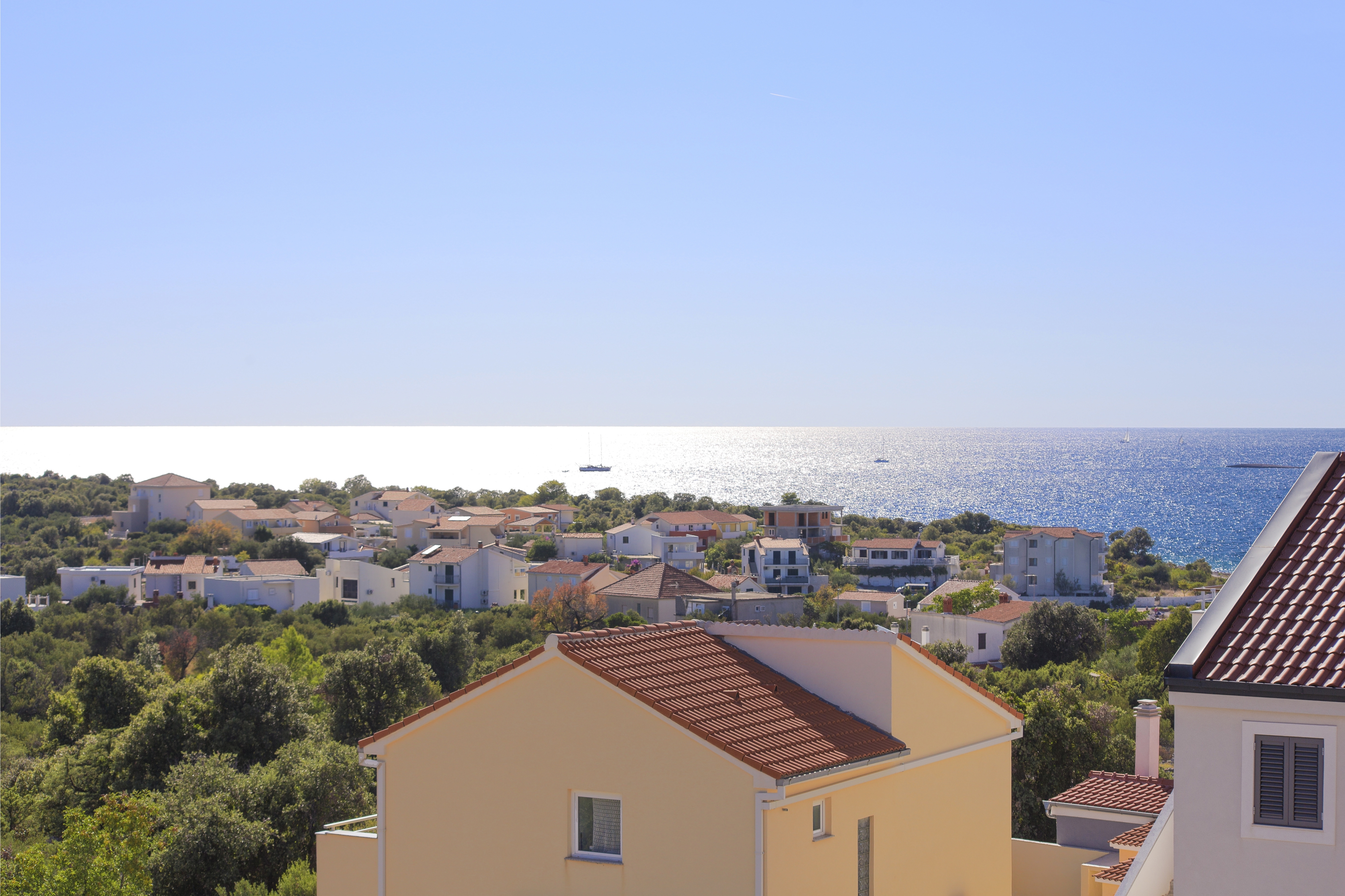 Two bedroom apartment with terrace and sea view Kanica, Rogoznica  A-a