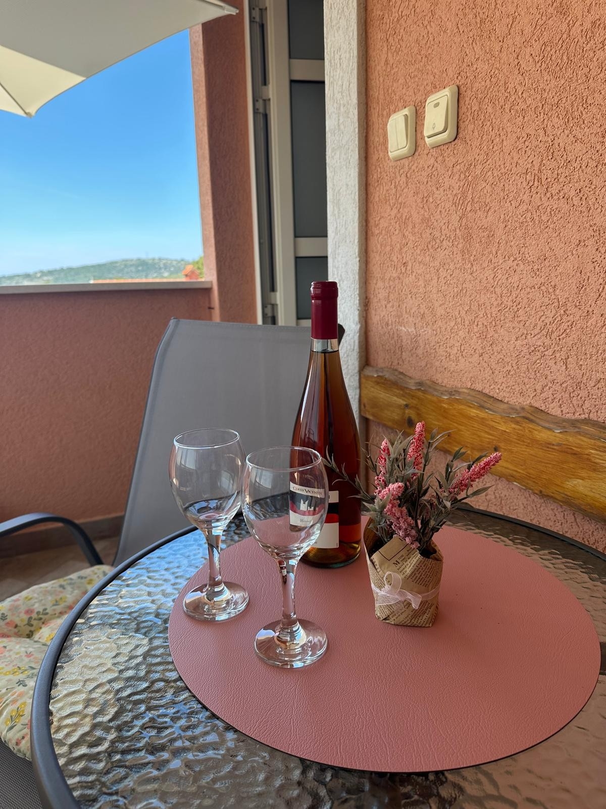 One bedroom apartment with terrace and sea view Kanica, Rogoznica  A-b