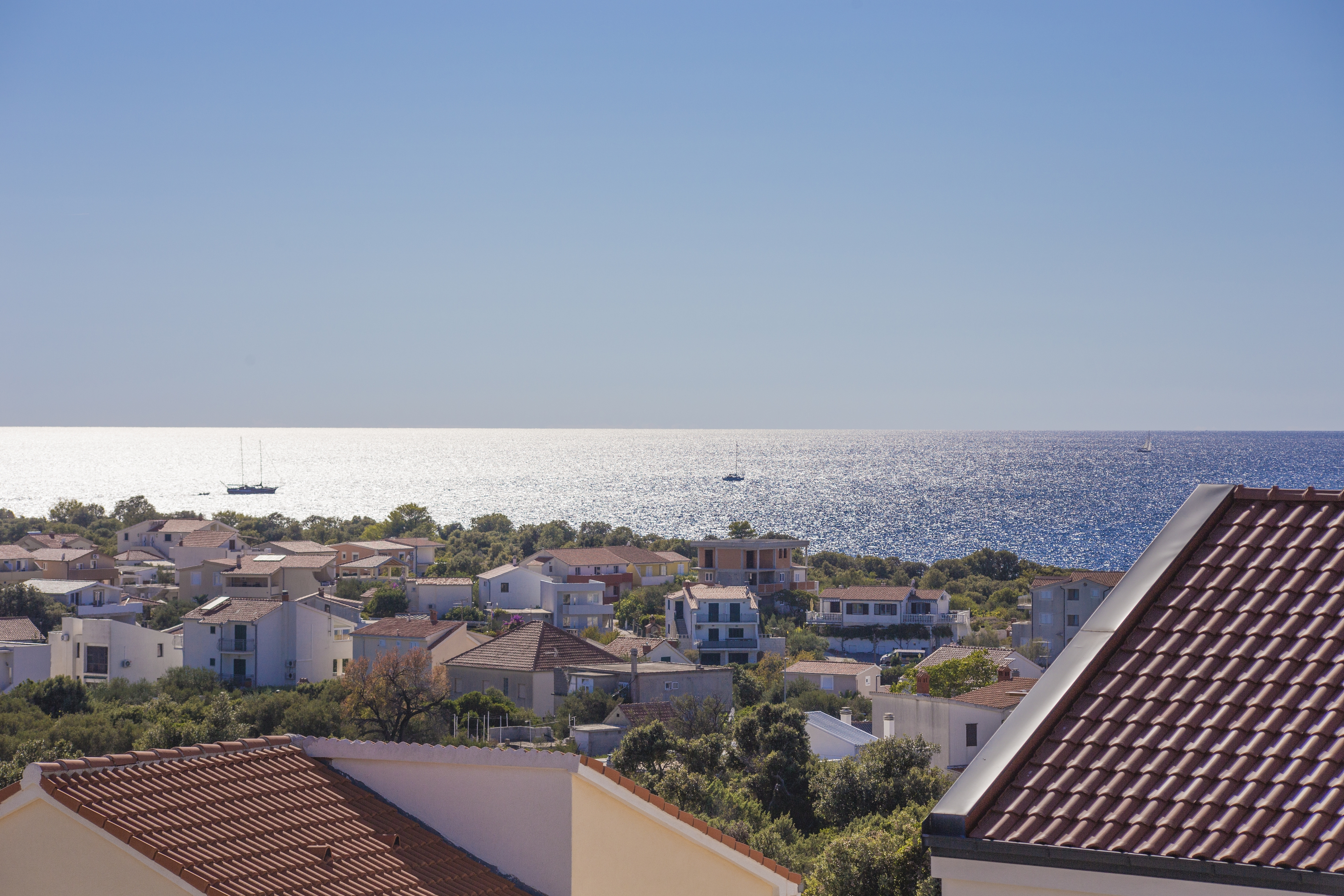 One bedroom apartment with terrace and sea view Kanica, Rogoznica  A-b
