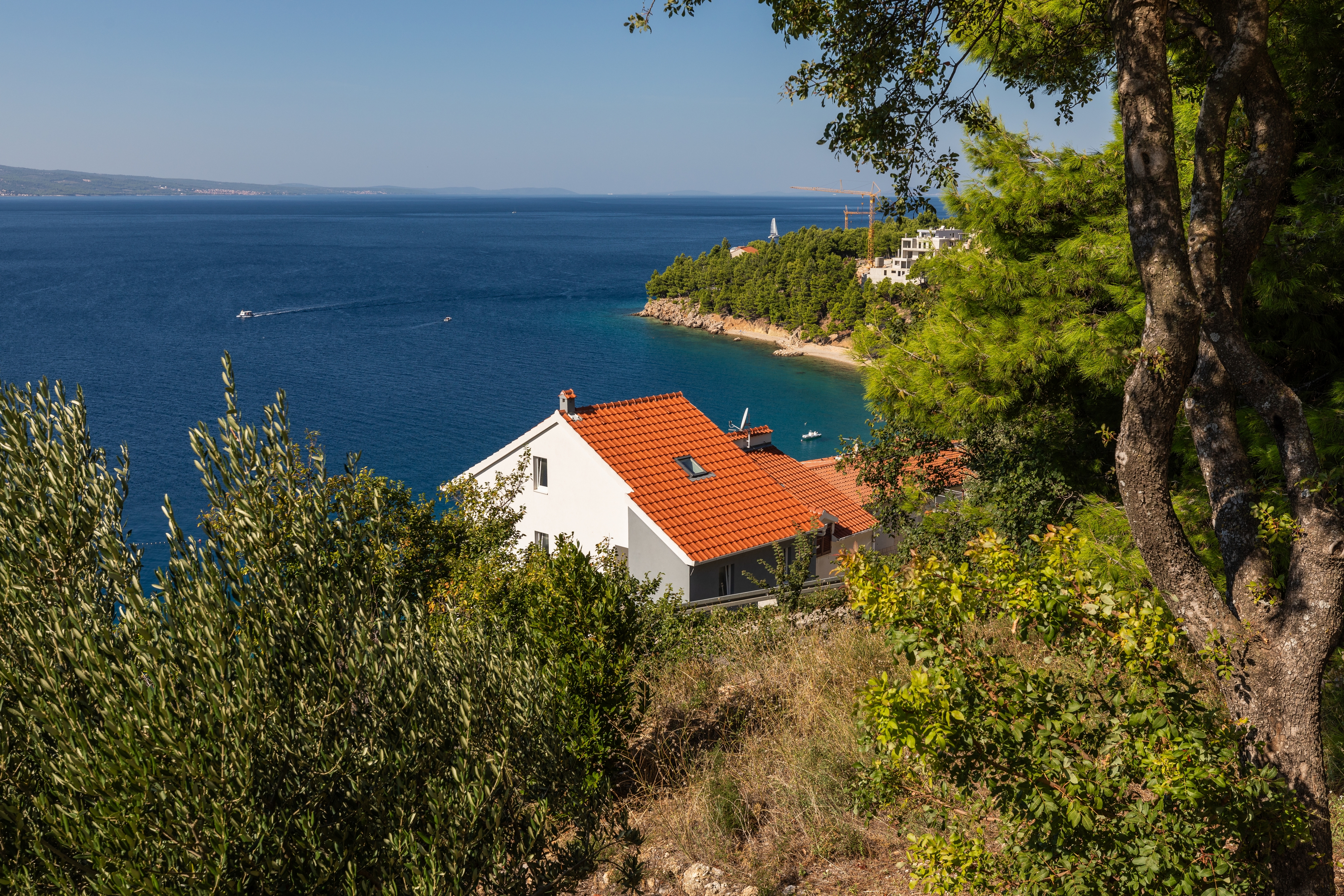 Two bedroom apartment with terrace and sea view Stanići, Omiš  A-c