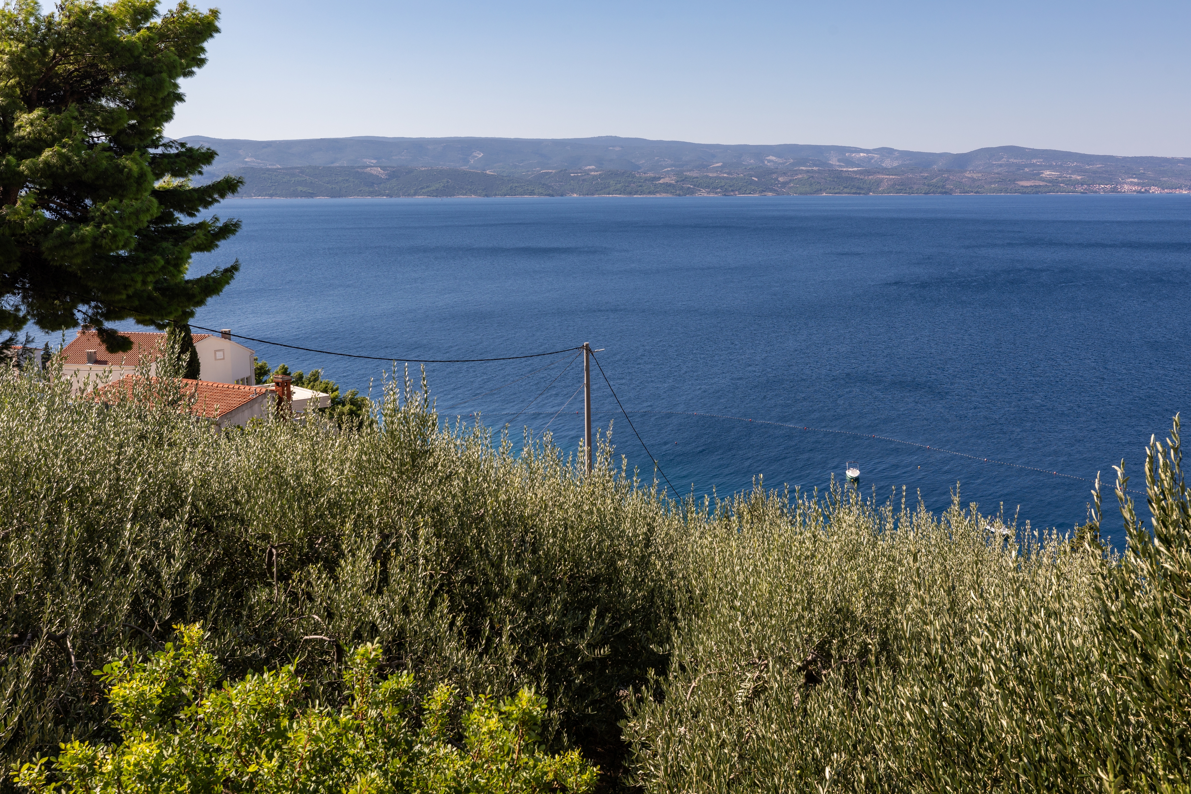 Two bedroom apartment with terrace and sea view Stanići, Omiš  A-c