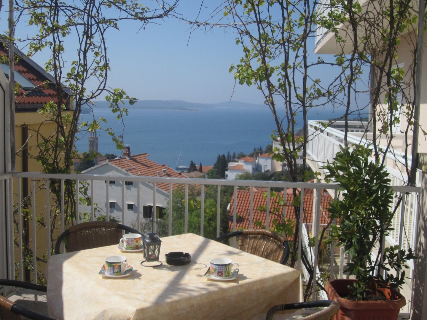 One bedroom apartment with terrace and sea view Hvar (A-20114-a)