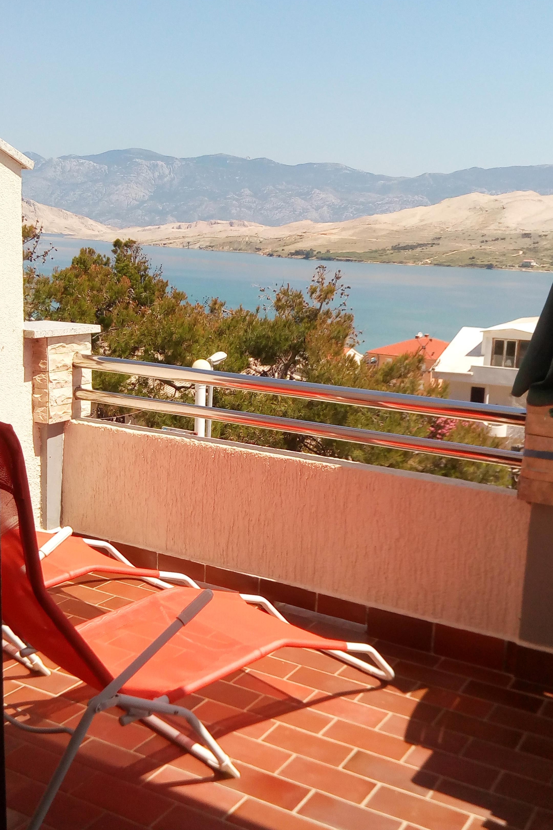 Two bedroom apartment with terrace and sea view Pag  A-a