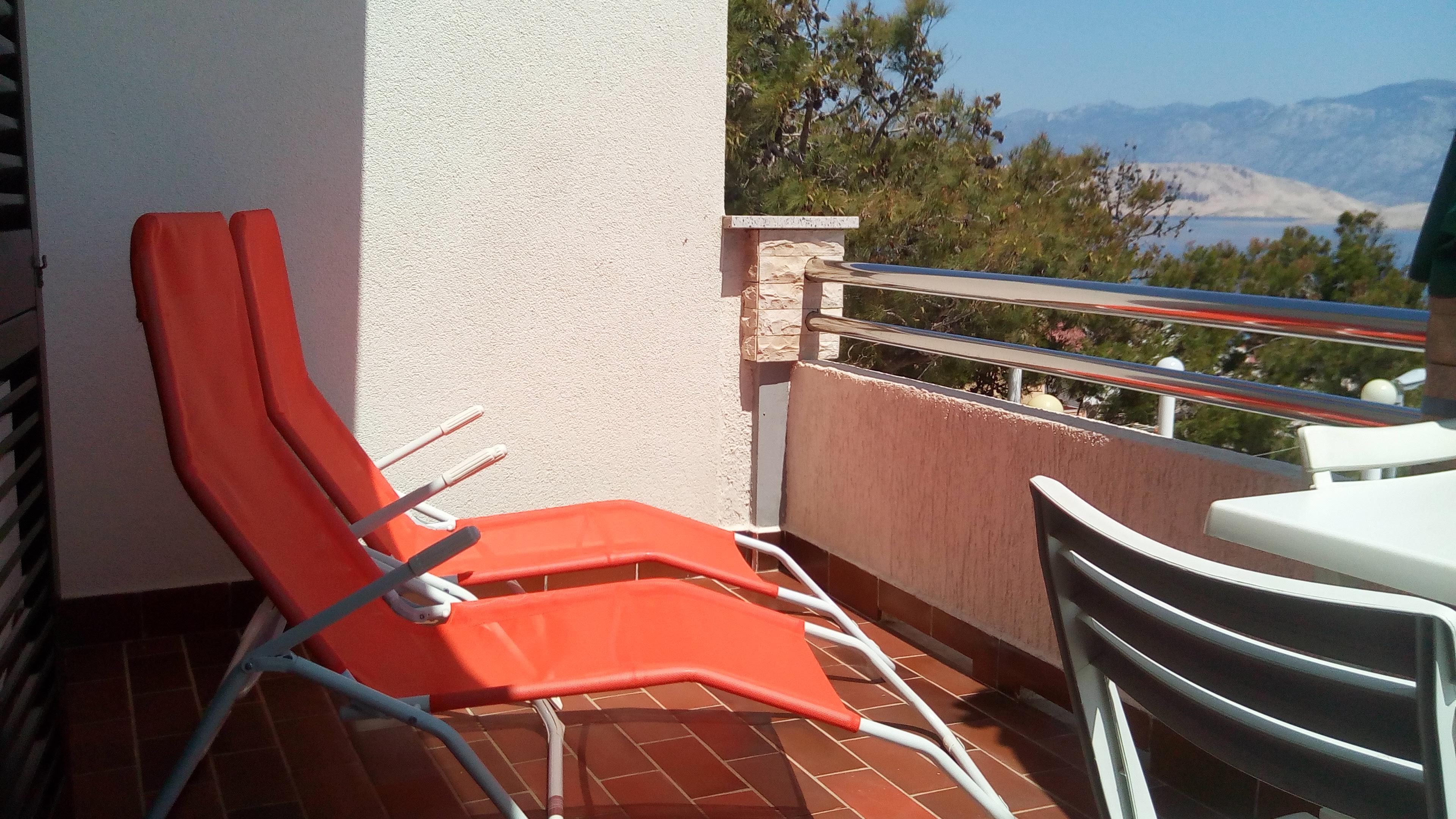 Two bedroom apartment with terrace and sea view Pag  A-a