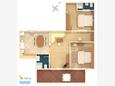 Supetarska Draga - Donja, План в размещении типа apartment, Домашние животные допускаются и WiFi.