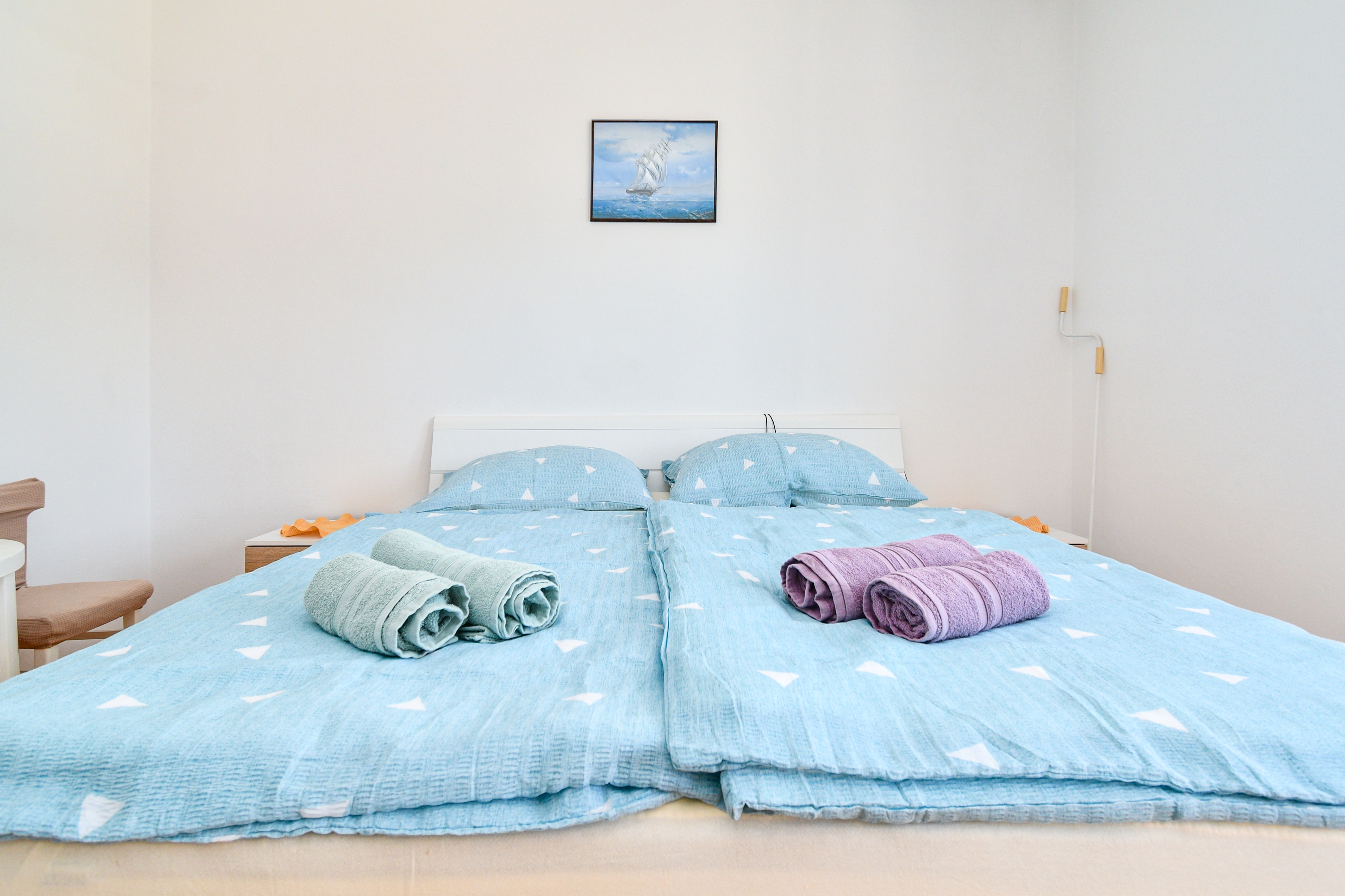One bedroom apartment with balcony and sea view Supetarska Draga - Donja, Rab  A-f