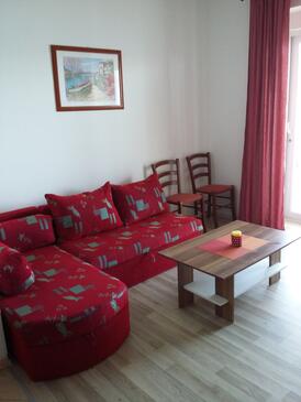 Supetarska Draga - Gornja, Sala de estar in the apartment, air condition available, (pet friendly) y WiFi.