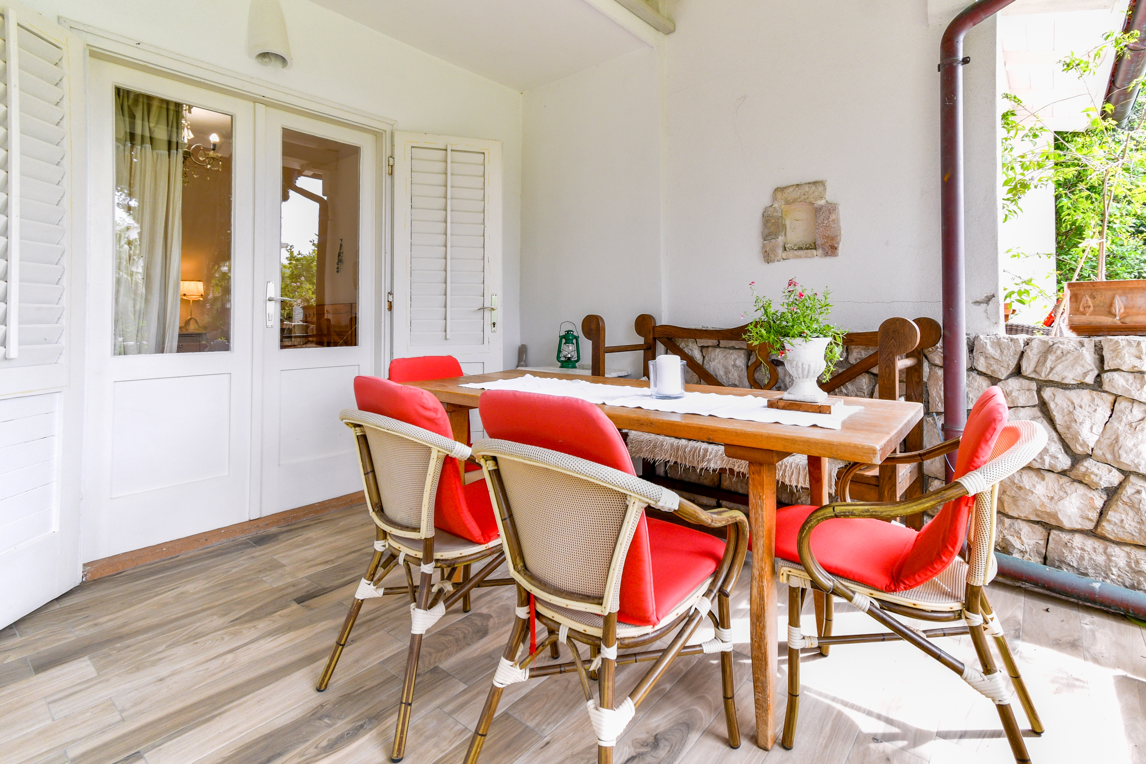 Two bedroom apartment with terrace Barbat, Rab  A-d