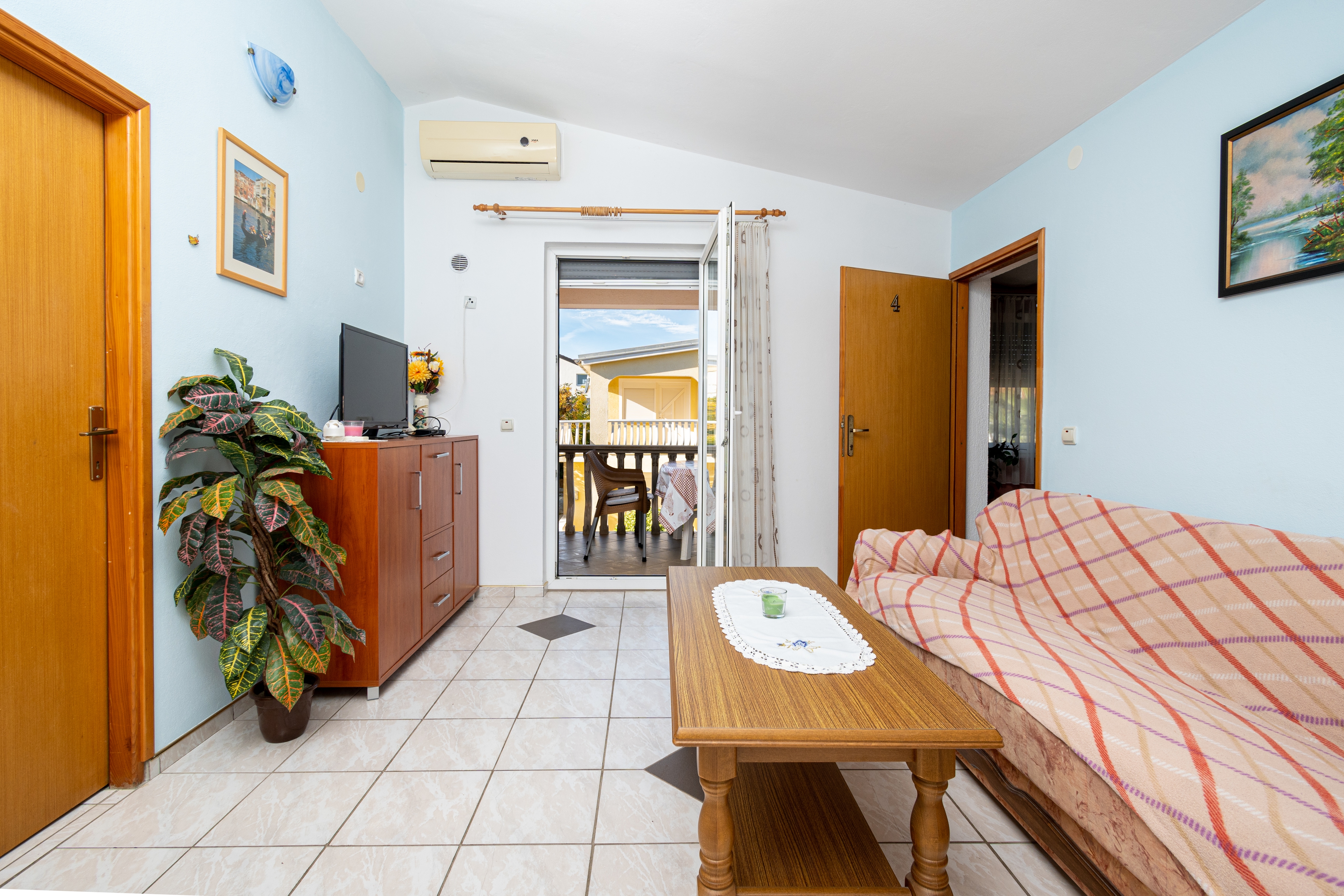 Two bedroom apartment with terrace Vir (A-20177-b)