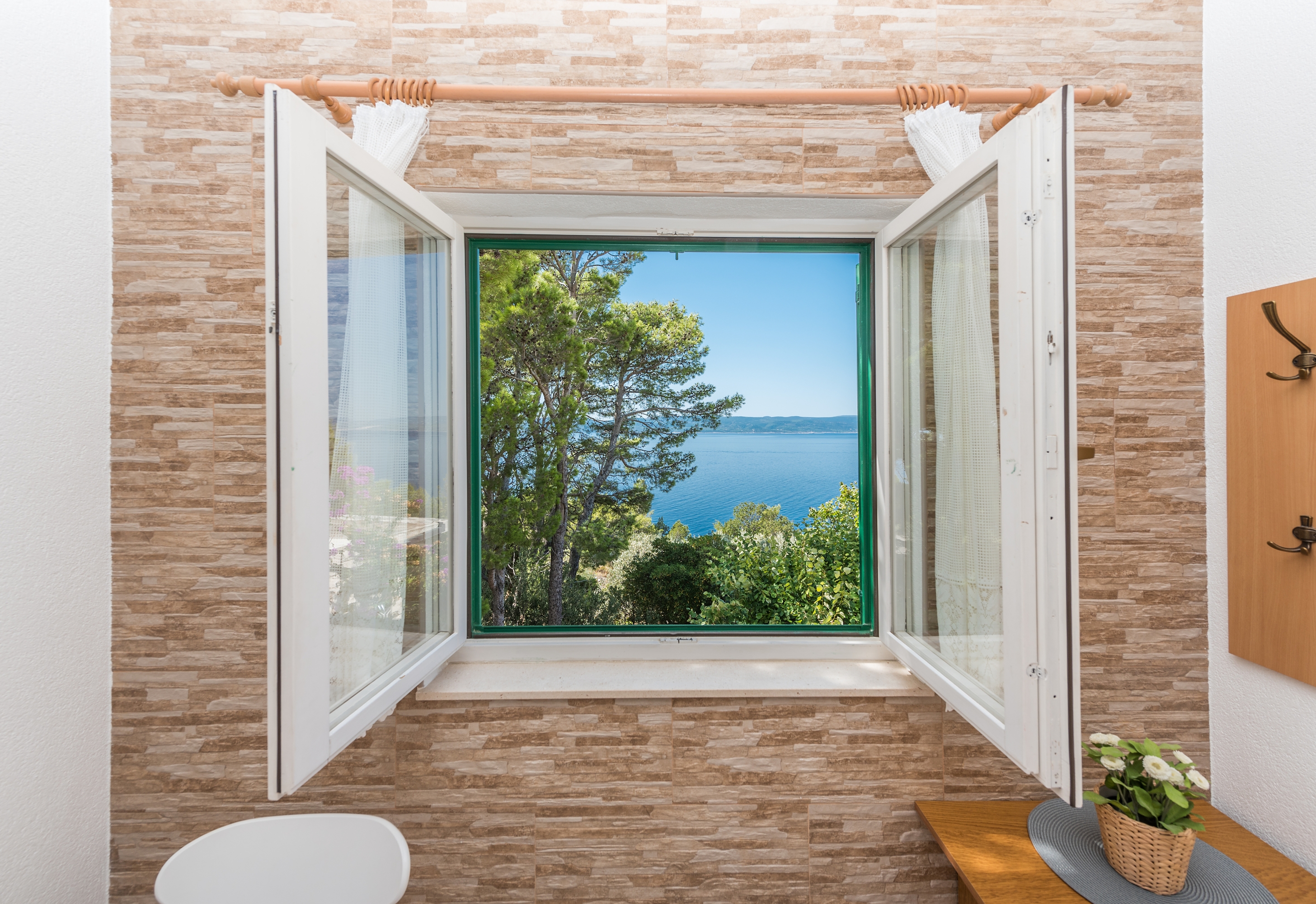 Studio flat with terrace and sea view Brela (Makarska) (AS-20186-c)